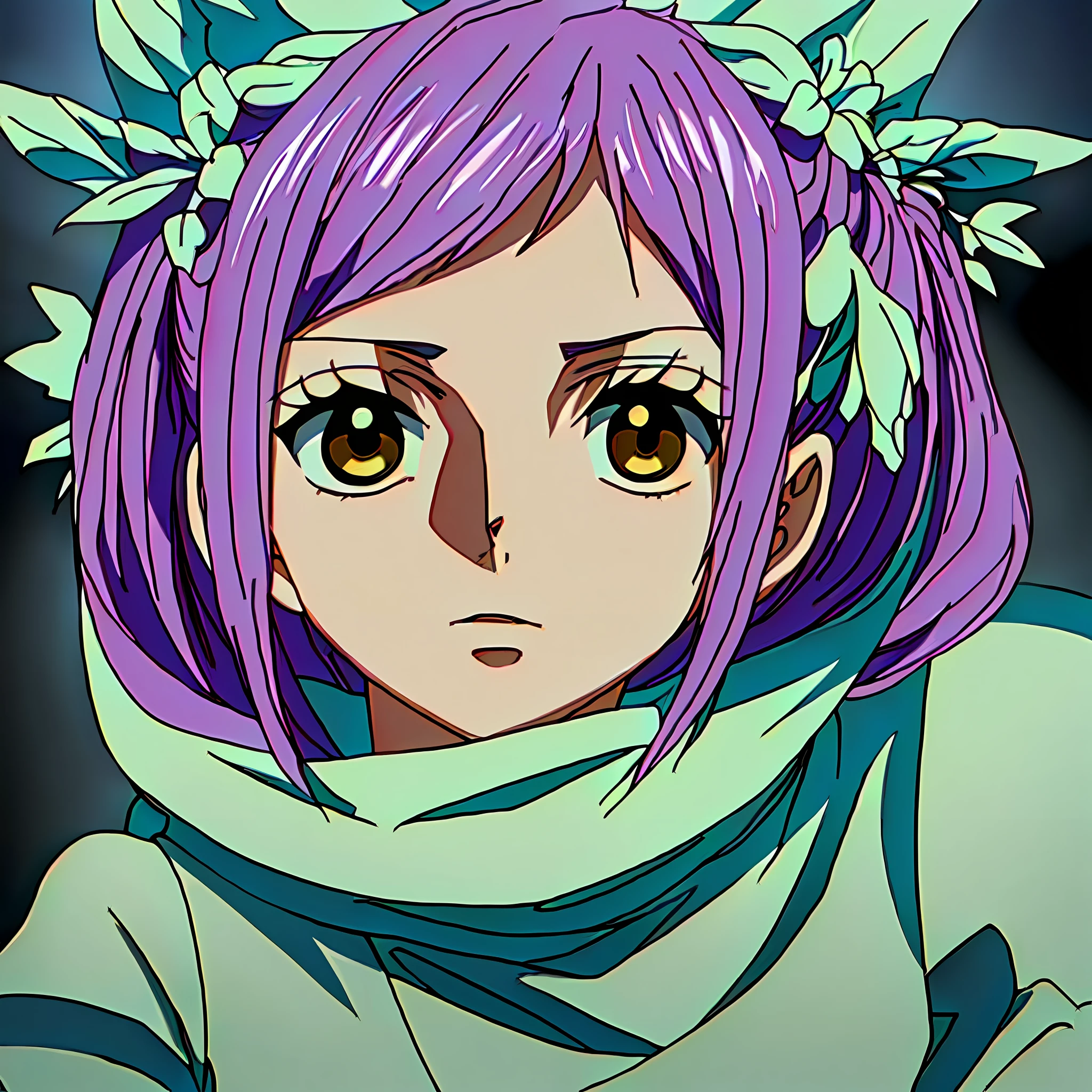 green hair, obra prima, 4k, better quality, dinamic lights,