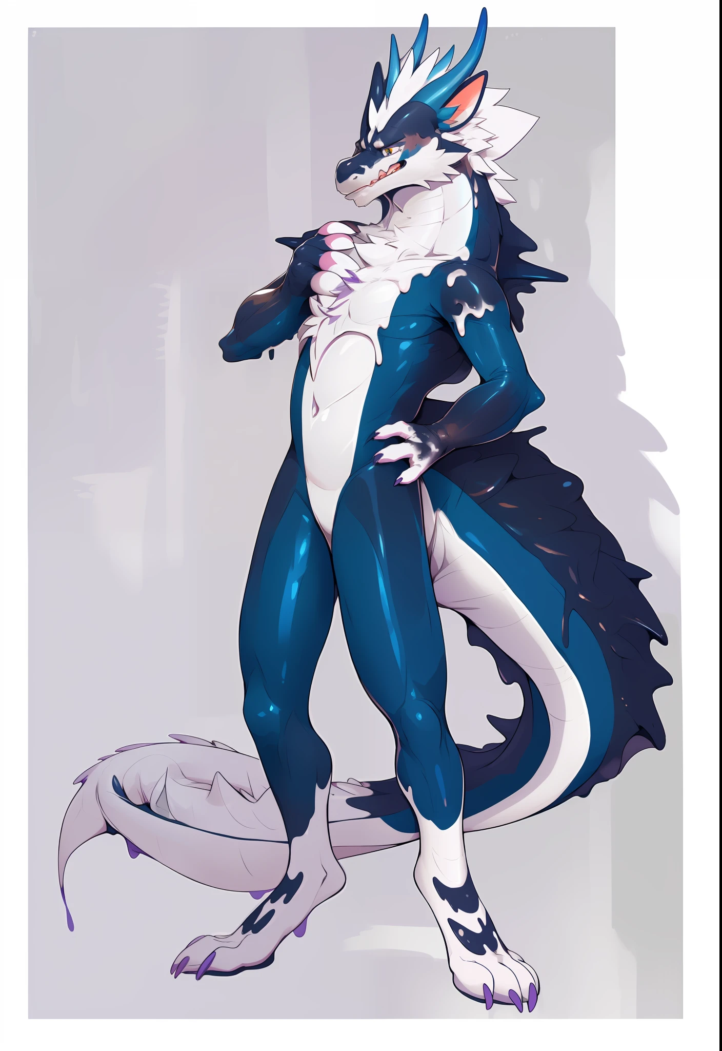 NJ5 Furry, ((dragon,)), white fur, male, kimono, ((extremely realistic shadows, masterpieces, extremely detailed, realistic)),
, strong, mature male, dynamic pose (furry art, plumlucky:1.4), explicit, furry, mane, 4k, (solo, dragon furred_dragon male,:1.2) collar, latex, rubber, (goo_transformation, mid_transformation, :1.4), (by Plulmucky:1.2), complex, elegant, very detailed, centered, crappy, digital painting, artstation, concept art, smooth, sharp focus, complex, elegant, highly detailed, centered, lame, digital painting, artstation, concept art, smooth, sharp focus
