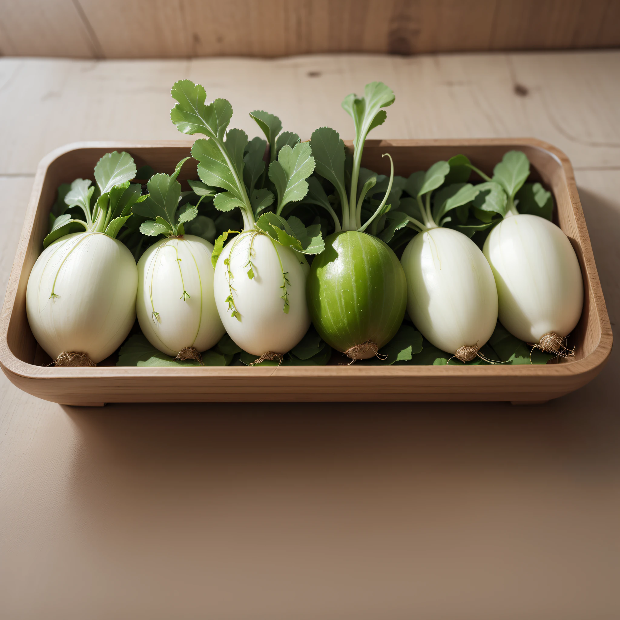 Radish, fresh, white, long