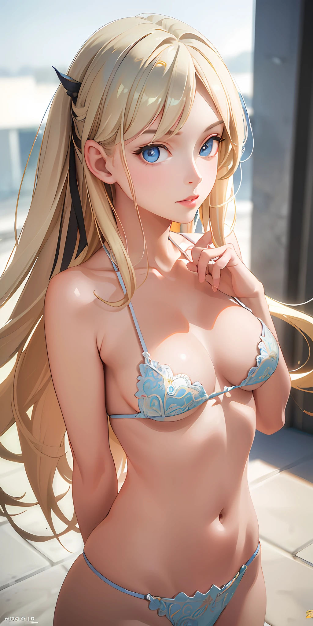 (Photorealistic:1.4), (Masterpiece, Sidelight, Exquisite Beautiful Eyes: 1.2), Masterpiece*Portrait, Realistic, 3D Face, Glistening Eyes, Glossy Hair, Glossy Skin, Solo, Embarrassing, (Abdomen),