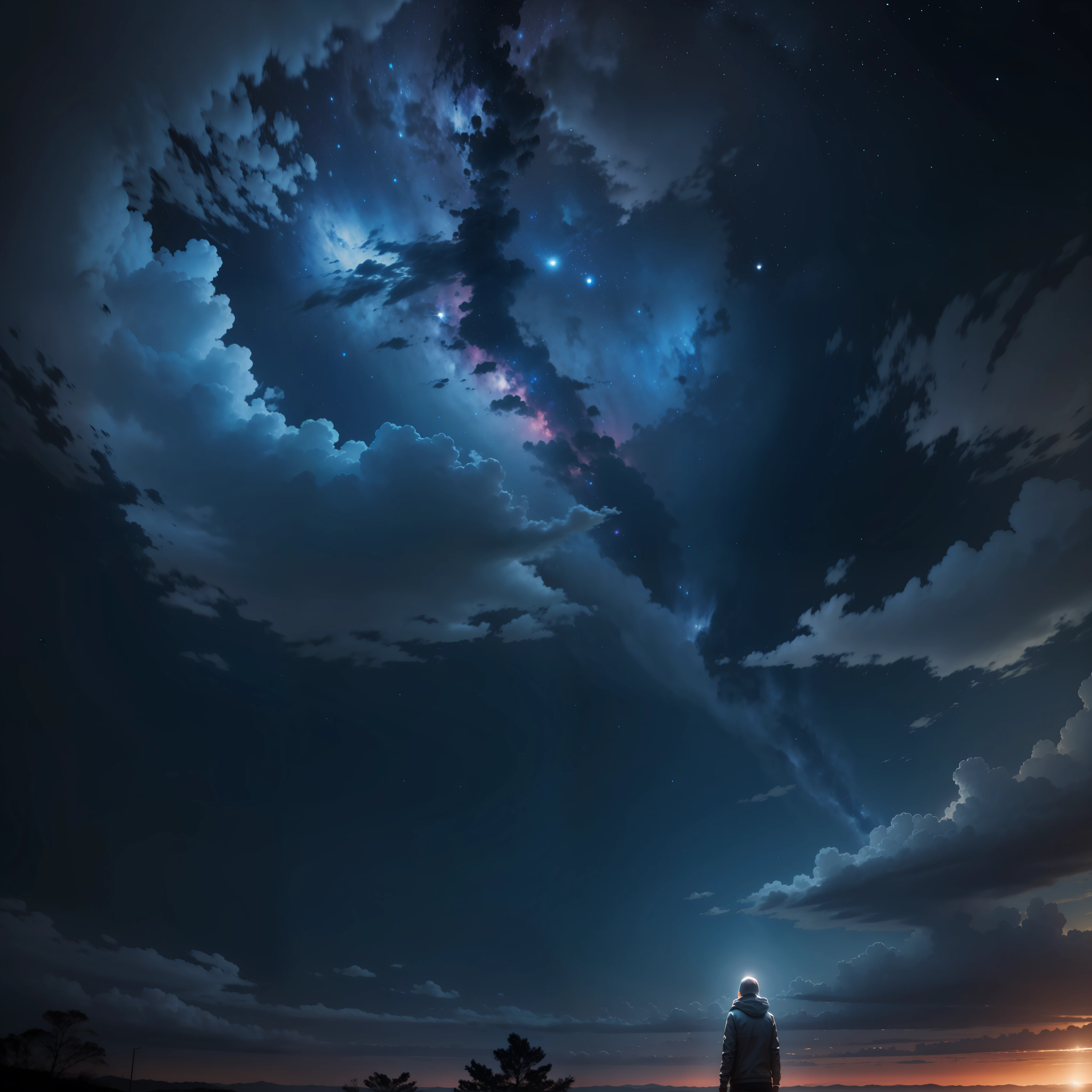 Recreate the image above with the dark sky --auto --s2