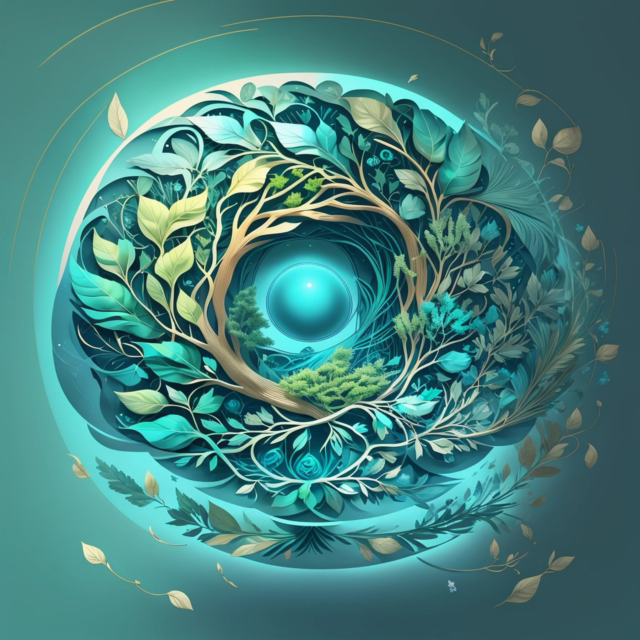 create a logo for the 'Mind in Focus' channel. The logo should represent the mind, emotional balance and personal development. I suggest using shades of blue and green to convey a sense of tranquility and growth. It may include elements such as a stylized brain, a leaf, or a growing tree to symbolize personal development. I prefer a minimalist and modern style, with smooth lines and simple shapes. The logo should include the name 'Mind in Focus' in an elegant and legible font where the word 'Mind' can be highlighted in some way. It should convey a sense of confidence, seriousness and professionalism while being welcoming and inviting. Please generate the logo and show me the result. --auto --s2