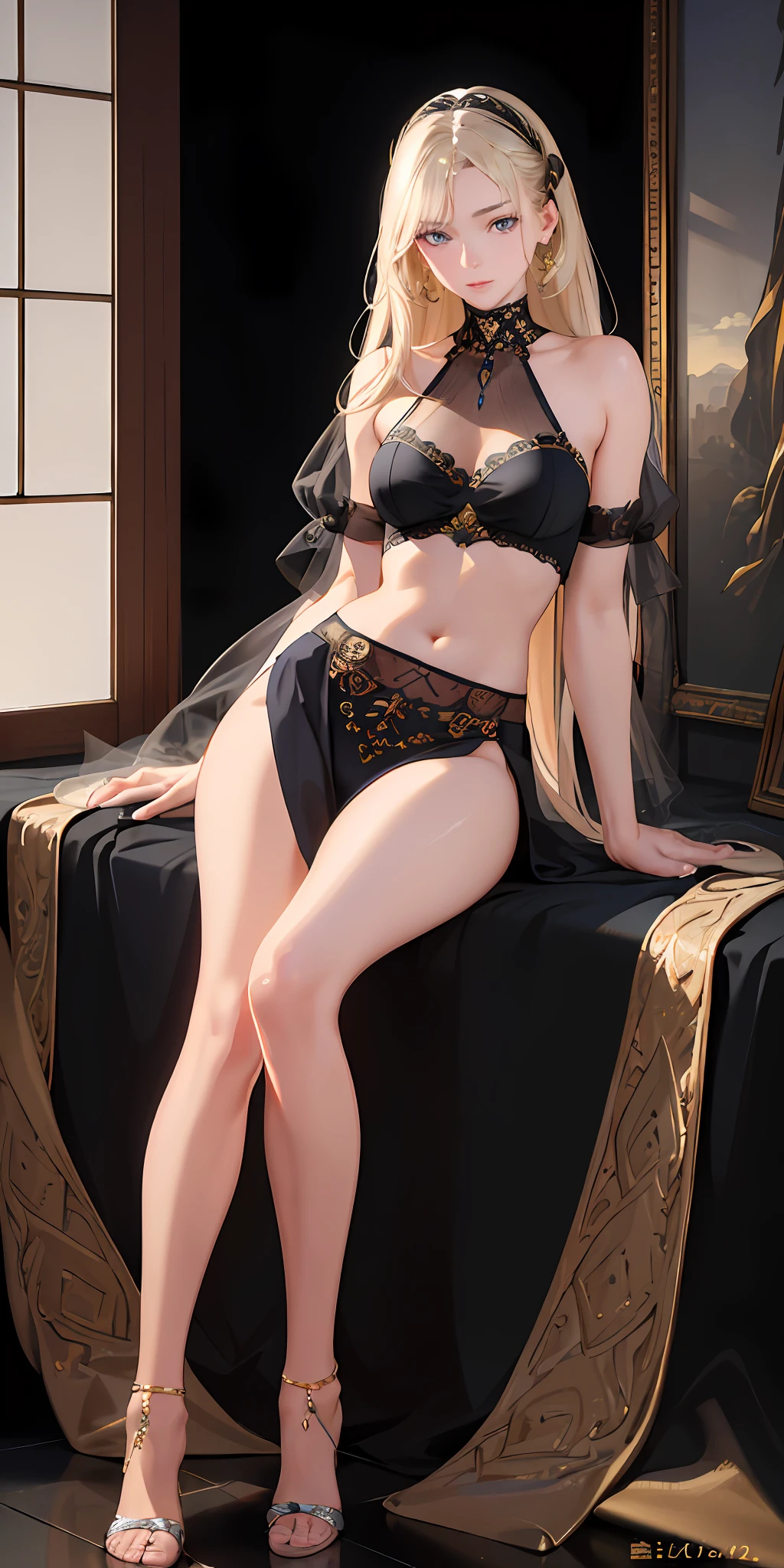 (photorealistic:1.4), (masterpiece, sidelighting, finely detailed beautiful eyes: 1.2), masterpiece*portrait, realistic, 3d face, glowing eyes, shiny hair, lustrous skin, solo, embarassed, (midriff),