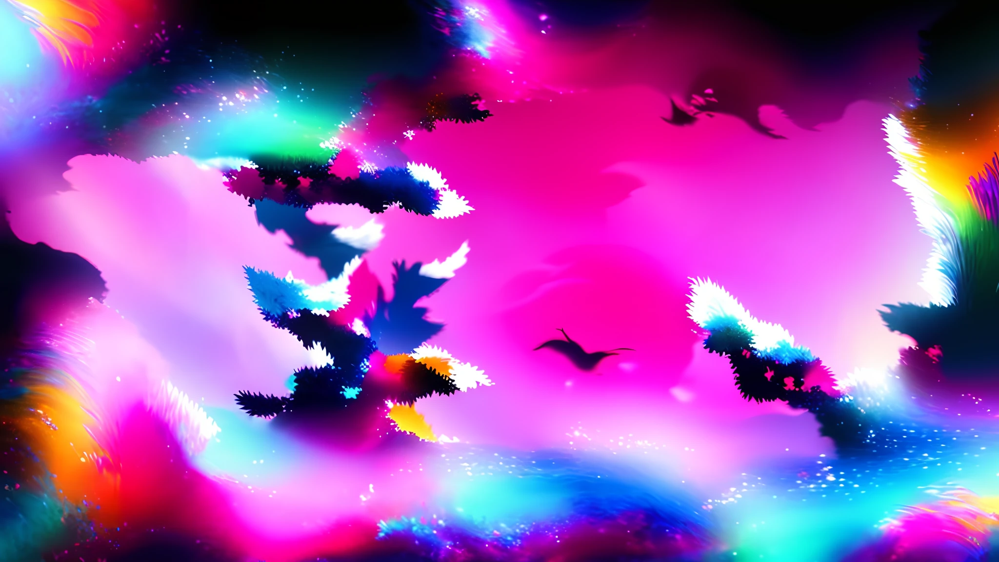 a close up of a colorful abstract background with a blurry image, color gradient, color interference, gradient color, iridiscent gradient, chromatic gradient, gradient iridescence colors, rainbow gradient reflection, dithered gradients, tiny gaussian blur, vivid color.digital 2d, vivid gradient colors, gaussian blur, many colors in the background