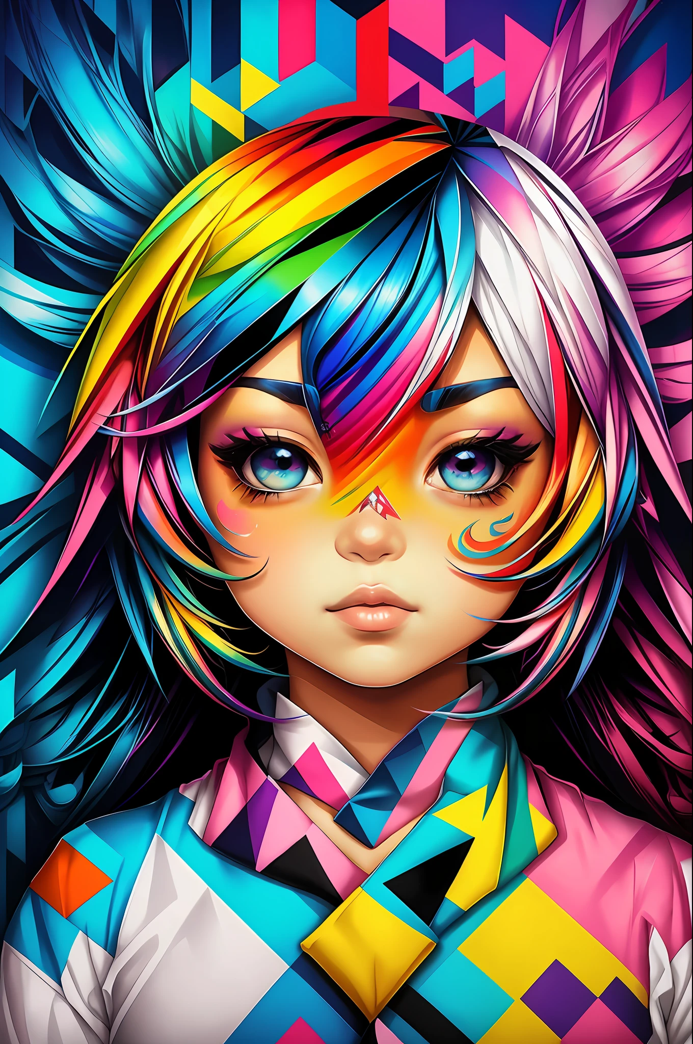 (Arara), Eduardo Kobra padding ,wall PORTRAIT geometric multidimensional, art, chibi,
yang08k, beautiful, colorful,
masterpieces, top quality, best quality, official art, beautiful and aesthetic,