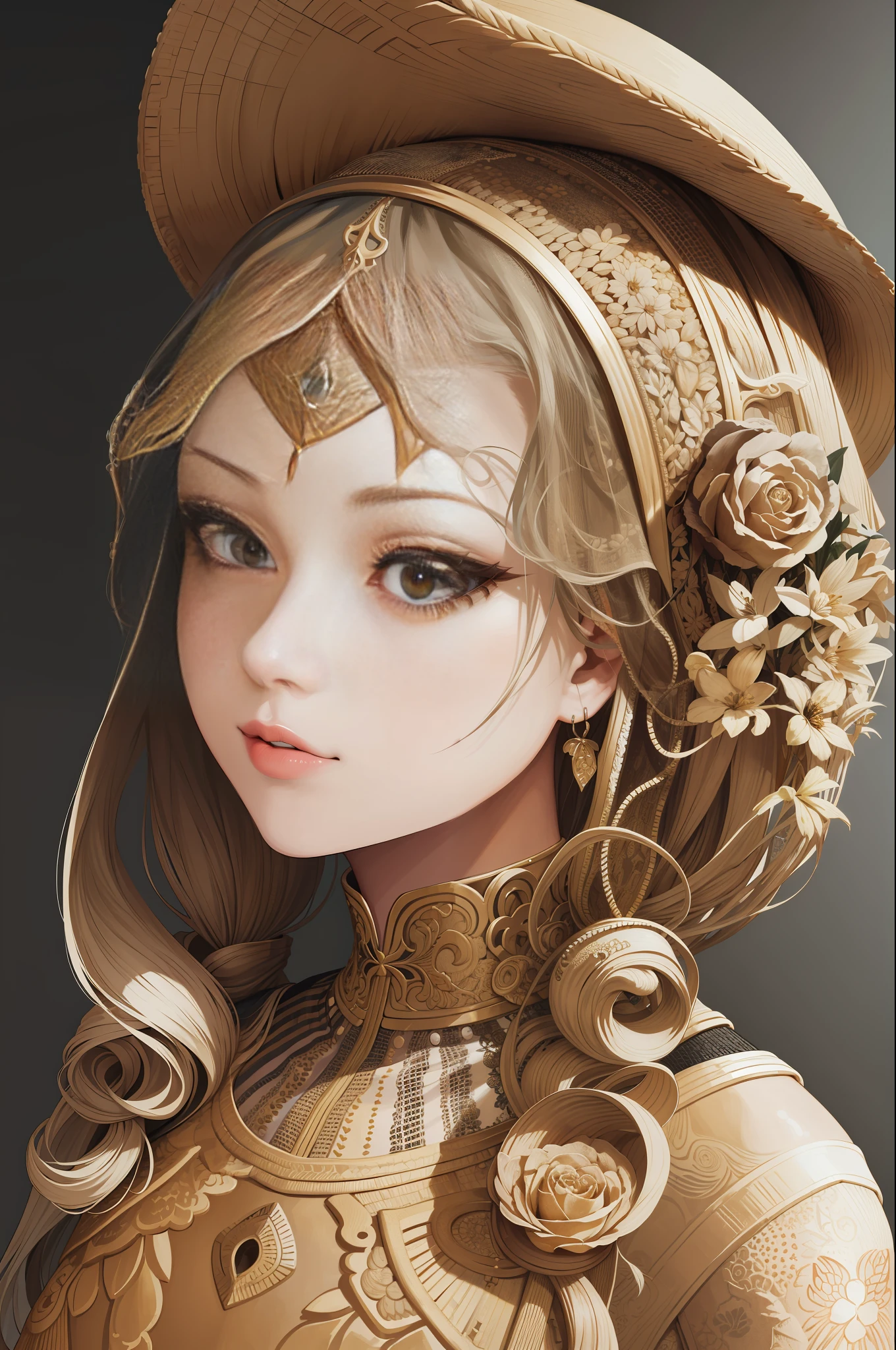 (A Girl), (Masterpiece, Best Quality, High Resolution: 1.4), Detailed, Intricate Details, 4K, Color Splash, Line Art, Art, Fibonacci, Amazing Facial Details