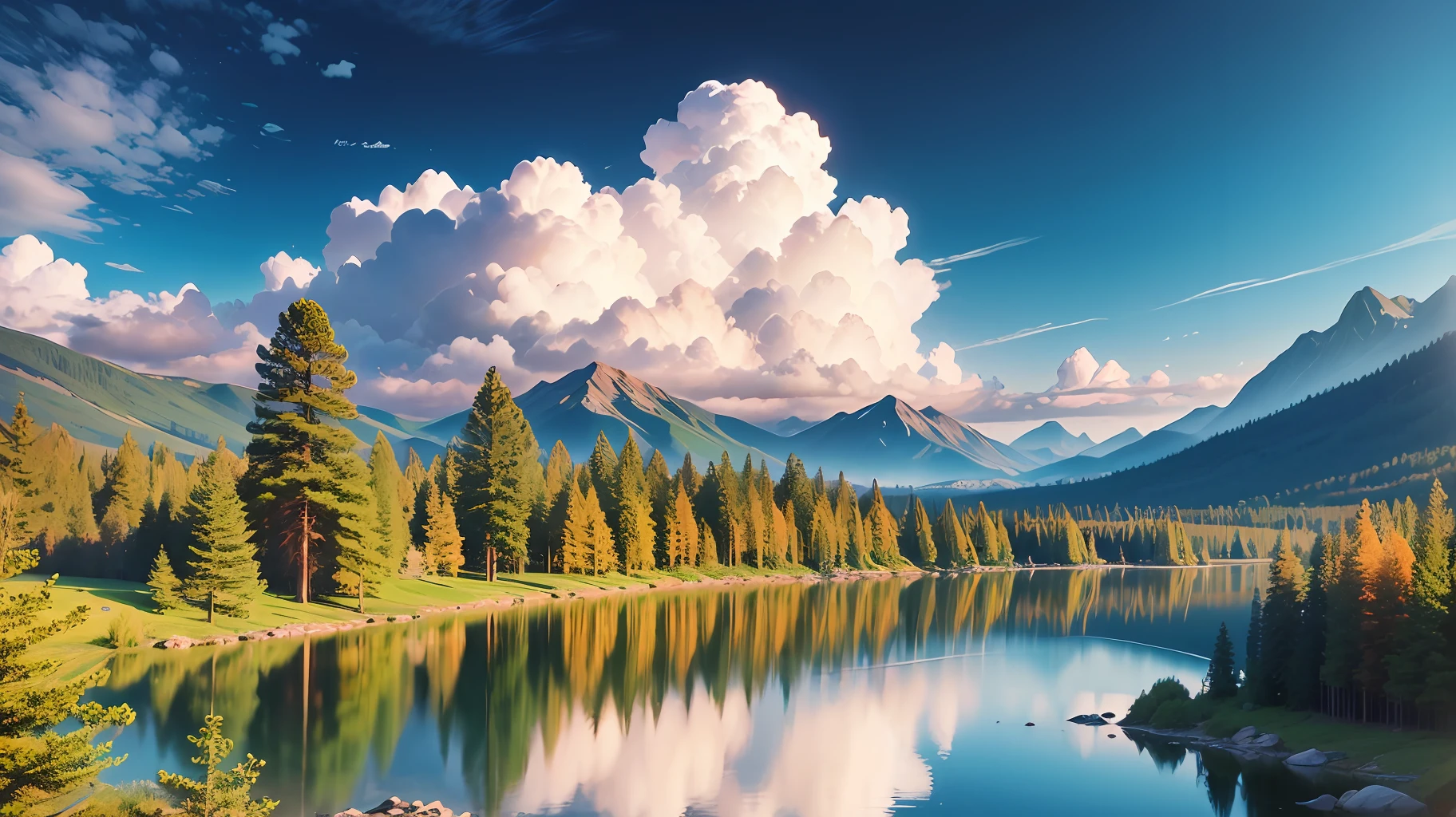 Natural landscape, calm, motivational --auto --s2