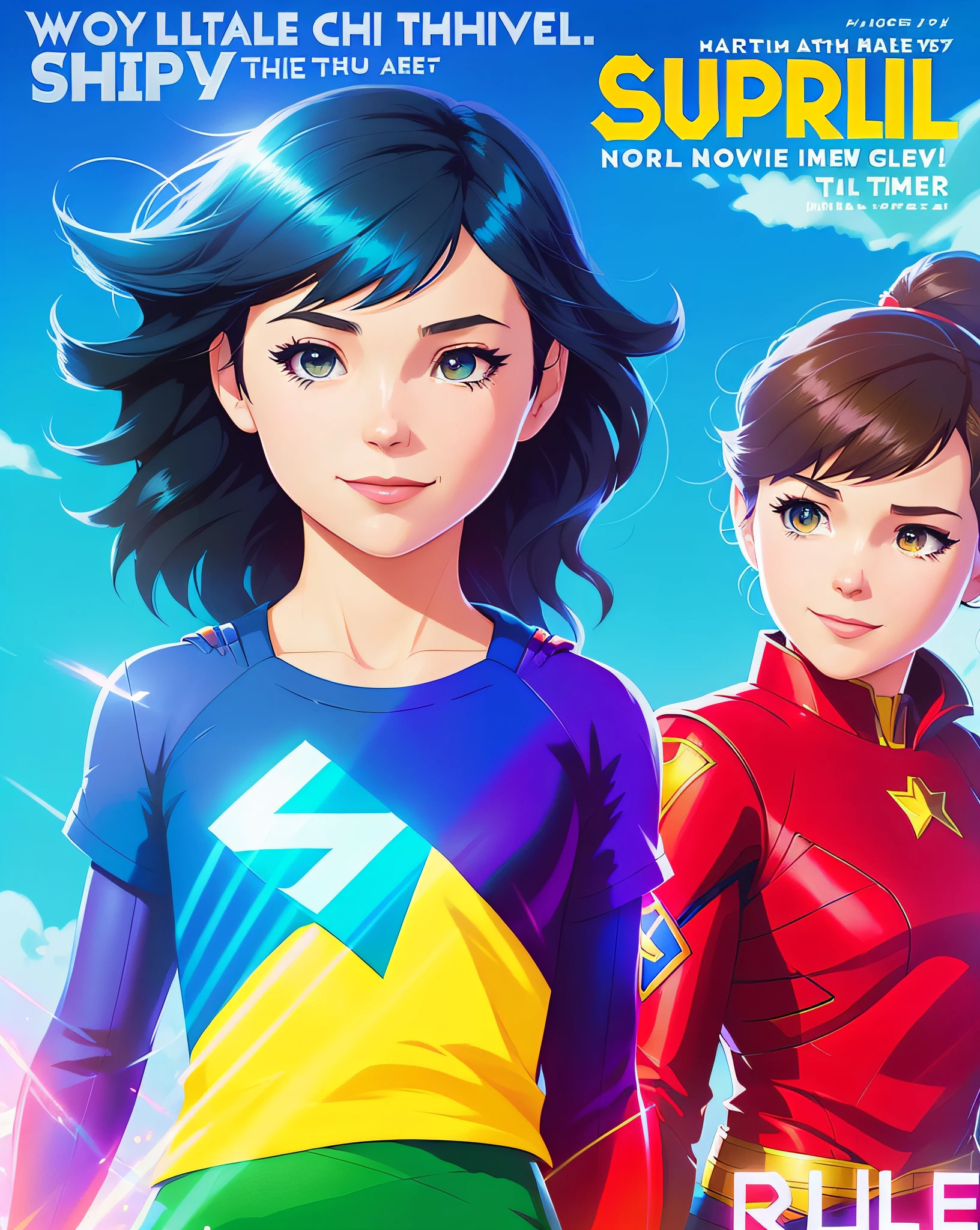a poster for the movie's new trailer,'supergirl ', artgerm and atey ghailan, nick silva and ilya kuvshinov, official artwork, promotional art, official art, animated movie, official fanart, key art, animated film, beeple and jeremiah ketner, pixar and ilya kuvshinov, artgerm and lois van baarle