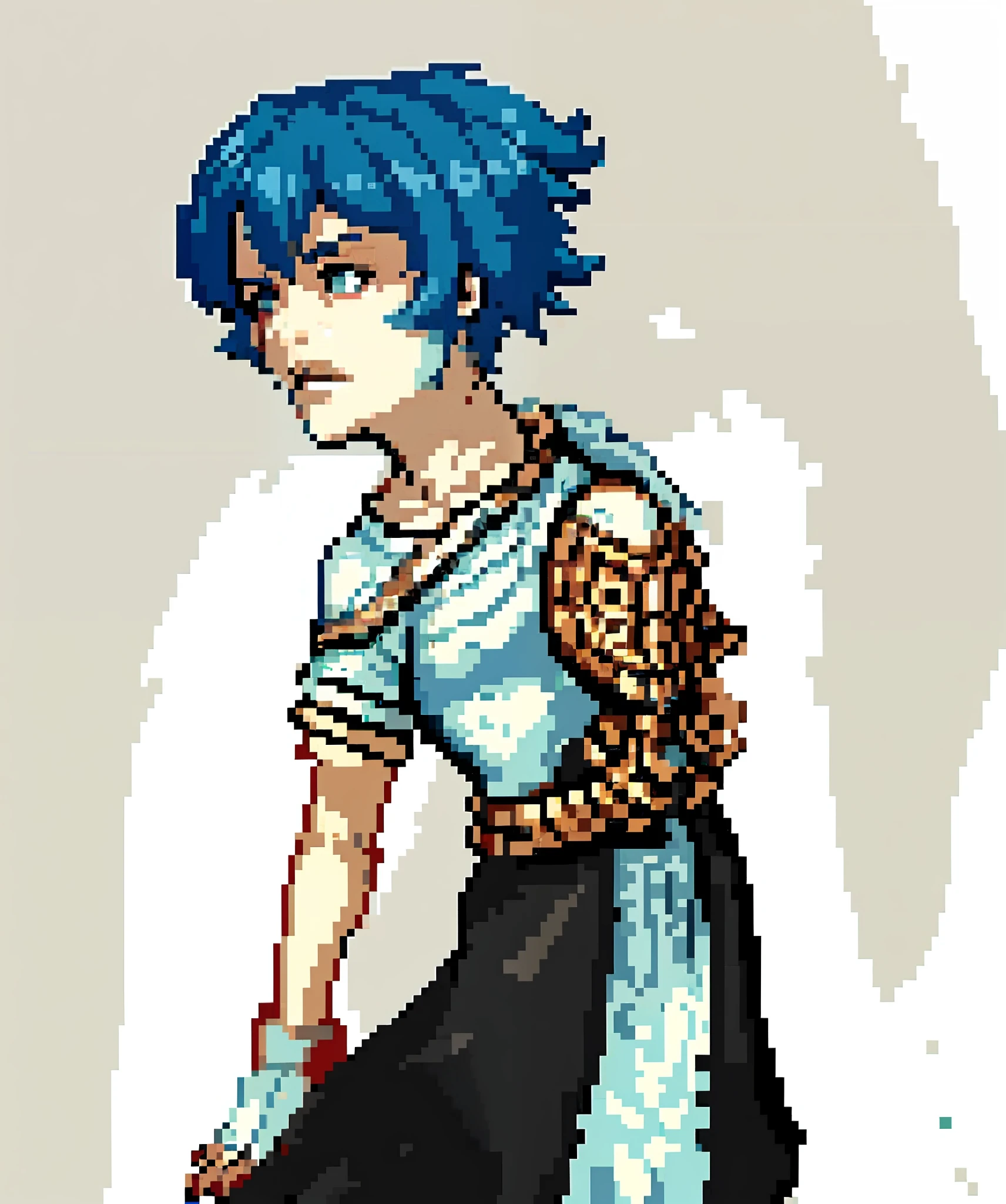 (masterpiece, top quality, best quality), pixel, pixel art, 1man, full body,