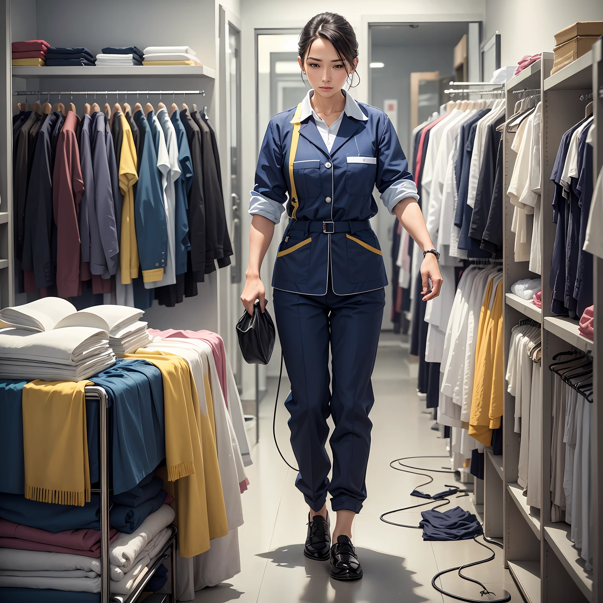 Suggestions for designing the clothing of the cleaner of the property company:
Color selection: In order to reflect professionalism and neatness, you can choose dark colors, such as dark blue, yellow, these colors can better hide stains and dust, and at the same time not easy to make the clothing look dirty.
Fabric selection: It is best to choose soft and easy-to-clean fabrics, such as polyester, polyester, etc. These fabrics are wrinkle-resistant, wear-resistant, and not easy to deform, which can ensure the longevity and comfort of cleaners' clothing.
Style design: The design is required to be simple and generous, which meets the work needs of cleaners. For example, jackets, trousers and other styles guarantee comfort and freedom when working.
In short, the design of the cleaner's clothing of the property company needs to take into account the work needs, comfort and practicality.
