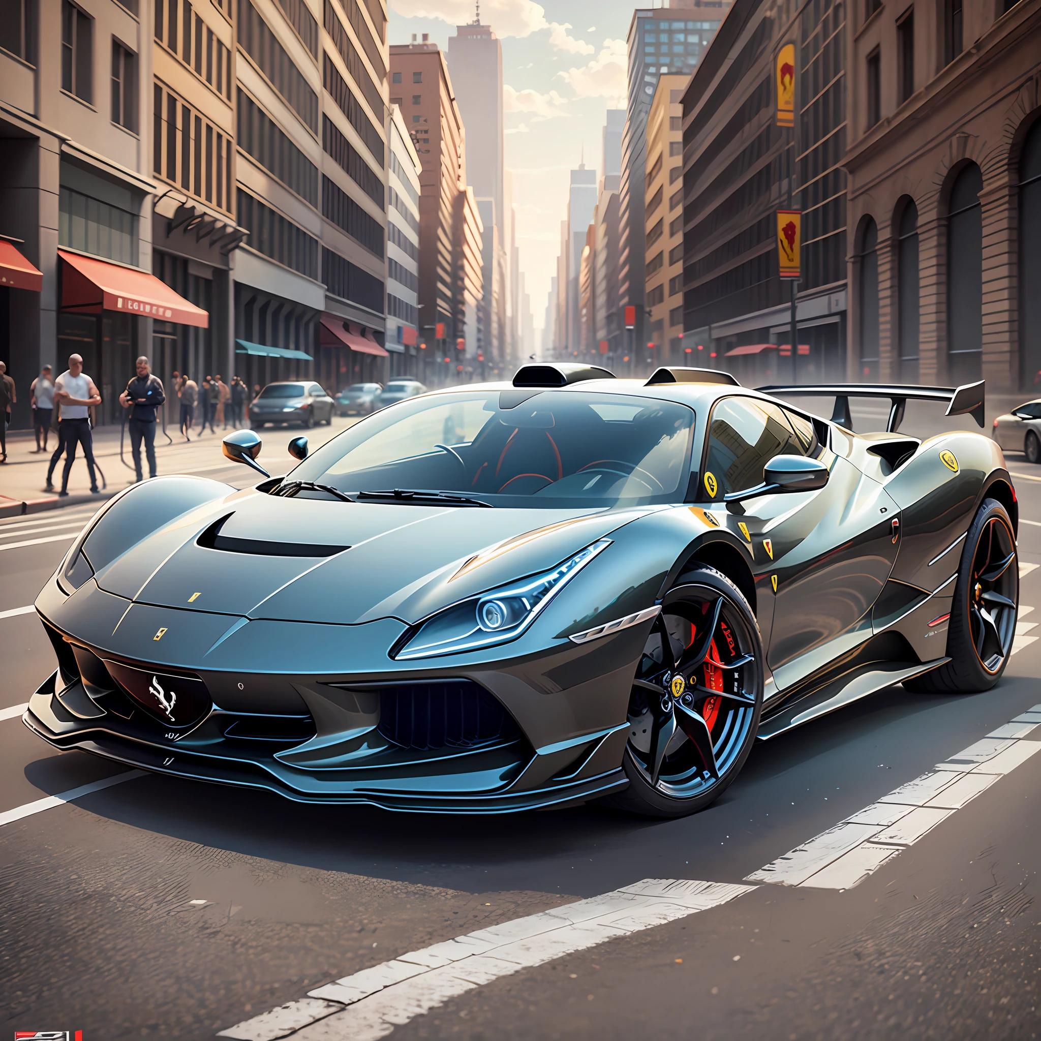 Illustrative image of a futuristic Ferrari --auto --s2