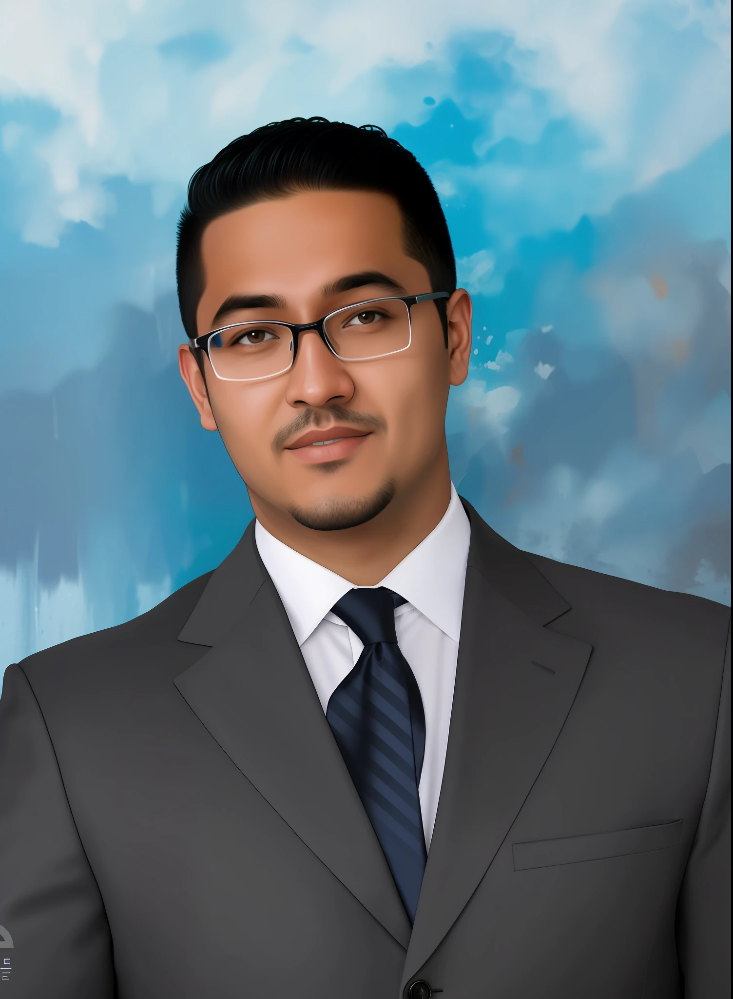 there is a man in a suit and tie standing in front of a blue wall, andres rios, mohamed chahin, christian orrillo, carlos ortega elizalde, david rios ferreira, khyzyl saleem, professional picture, profile picture, victor ngai, michael okuda, profile image, danilo torres, henry ascensio, ayamin kojima