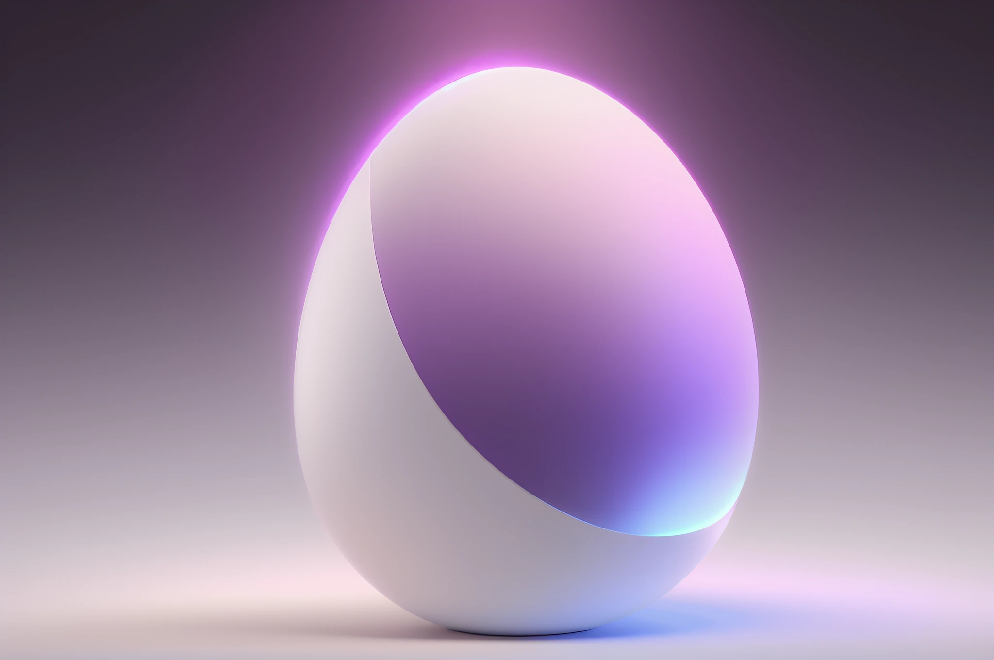 Dark surface with a big egg, 3d digital art 4k, cinema 4d bright light rendering, cinema 4d art, 3d rendering digital art, pudgy dumpty in egg form, digital art rendering, high quality rendering, magic frozen ice phoenix egg, cinema 4d rendering, cinema 4d rendering, white background, color diagonal, aint