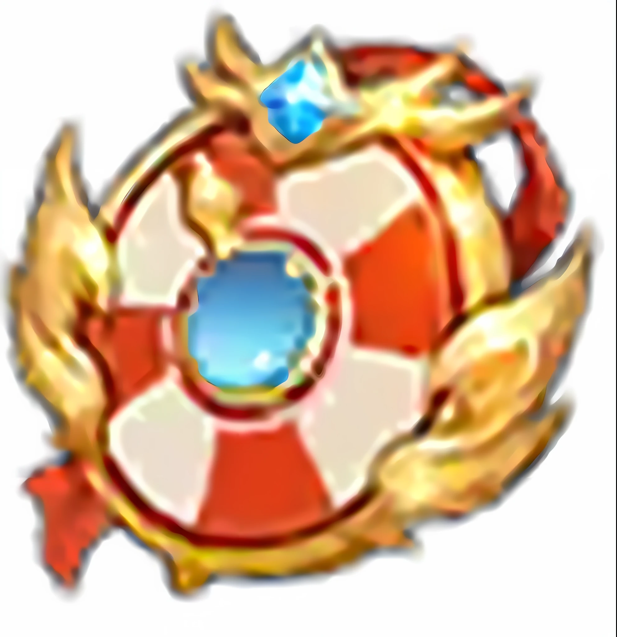 a close up of a red and white circular badge with a star, ability image, fantasy shield, shield emblem, emblem of wisdom, the seal of fortune, character icon, stylized art, rosette, orb of agamento, epic legends game icon, unknown, kda, medal, masterpeice, captain, gold medal, game icon stylized