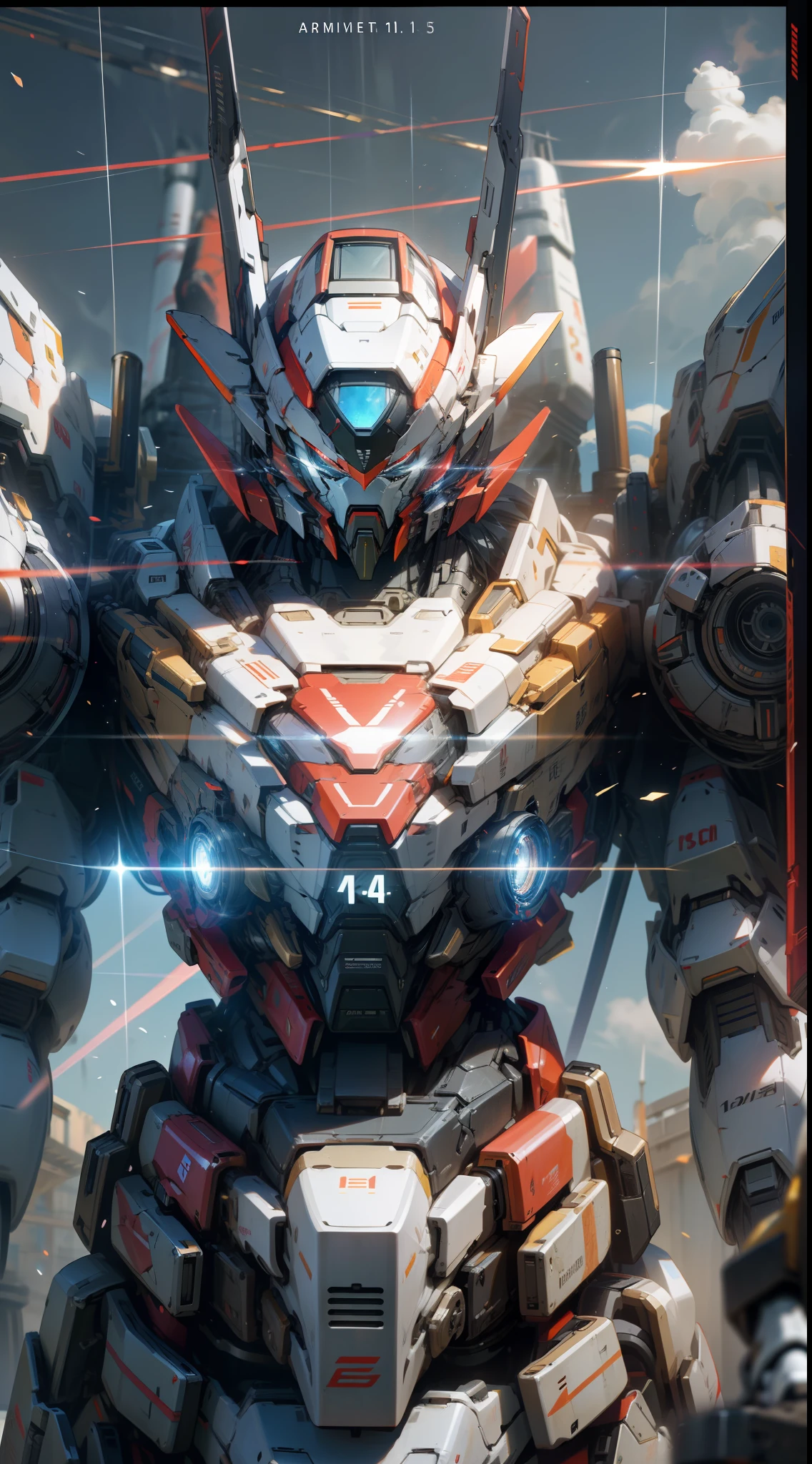 Surrealism, Ray Tracing, Photorealistic, UHD, High Detail, 32k, Best Quality, Textured Skin, Gundam Mecha, Flight, Funnel, Mecha Ship, Masterpiece, Best Quality, Mecha, Unmanned, (Full Body), (Black Mecha: 1.8), (Axisymmetric: 1.4), (HDR), (Movie Light: 1.1), White Eyes, Cool, Science Fiction, Fire, Universe, oversized shield, mecha man overlooking the background of the earth, with laser cannon beams, wars, conflicts, weapons in hand (has a huge weapon: 1.5),