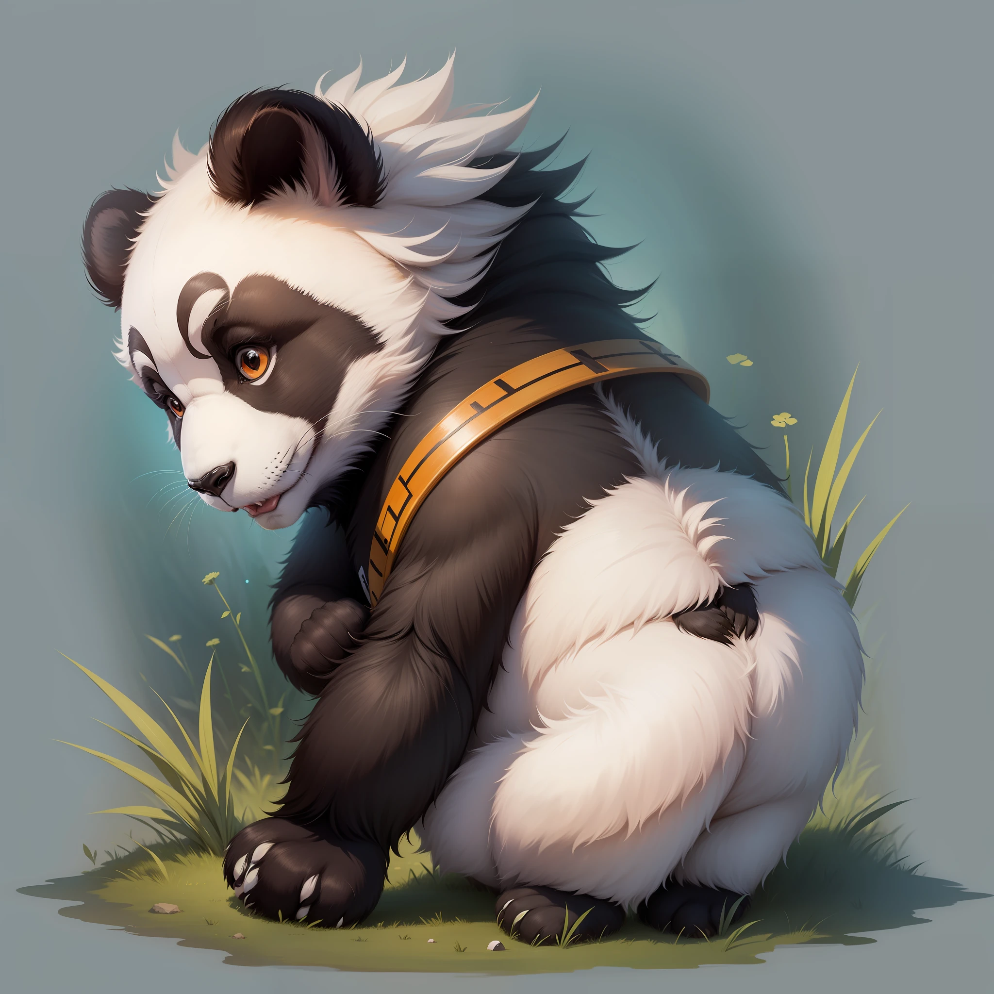 Create a 2D panda man