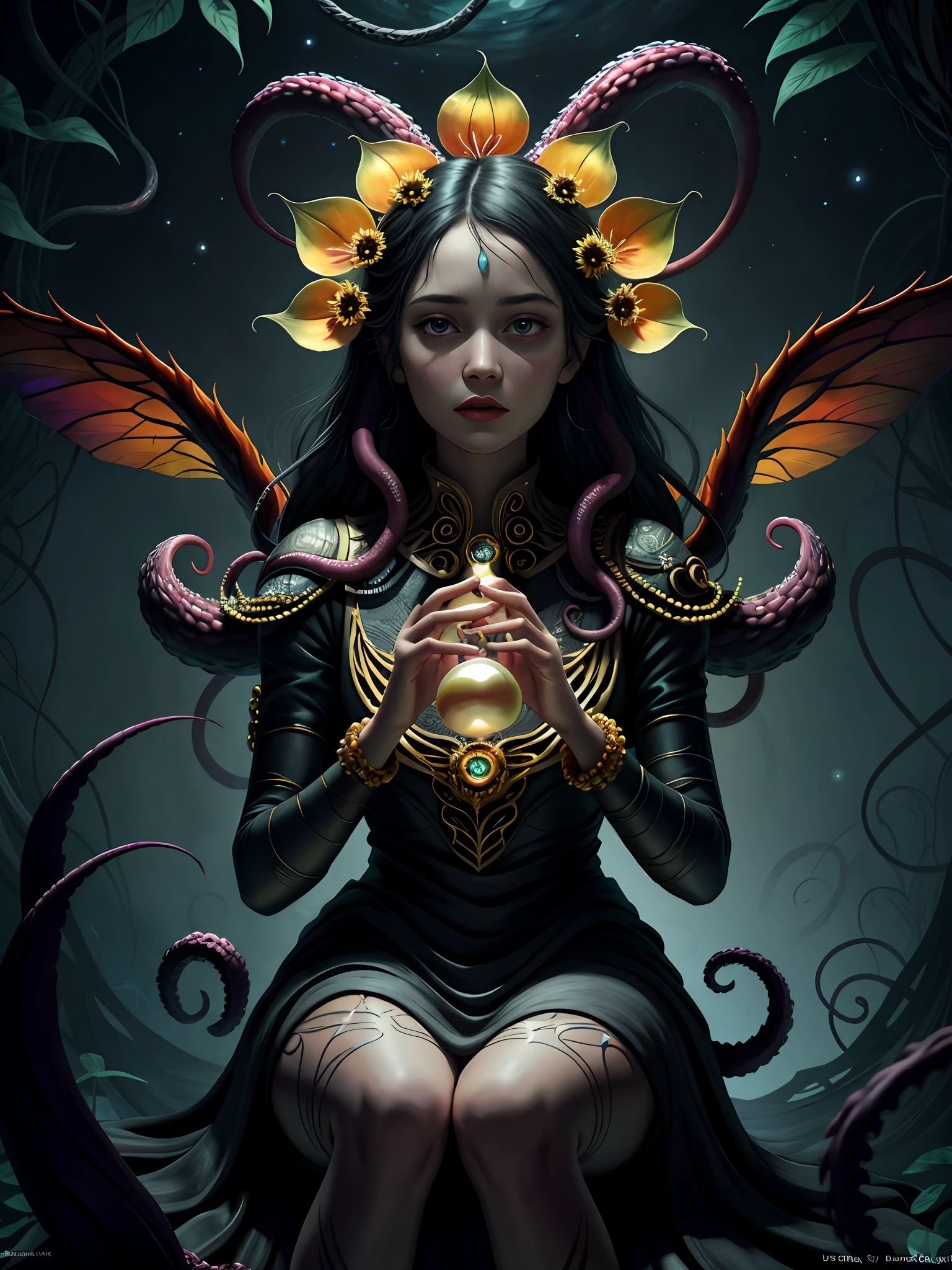 Dark, blend, background