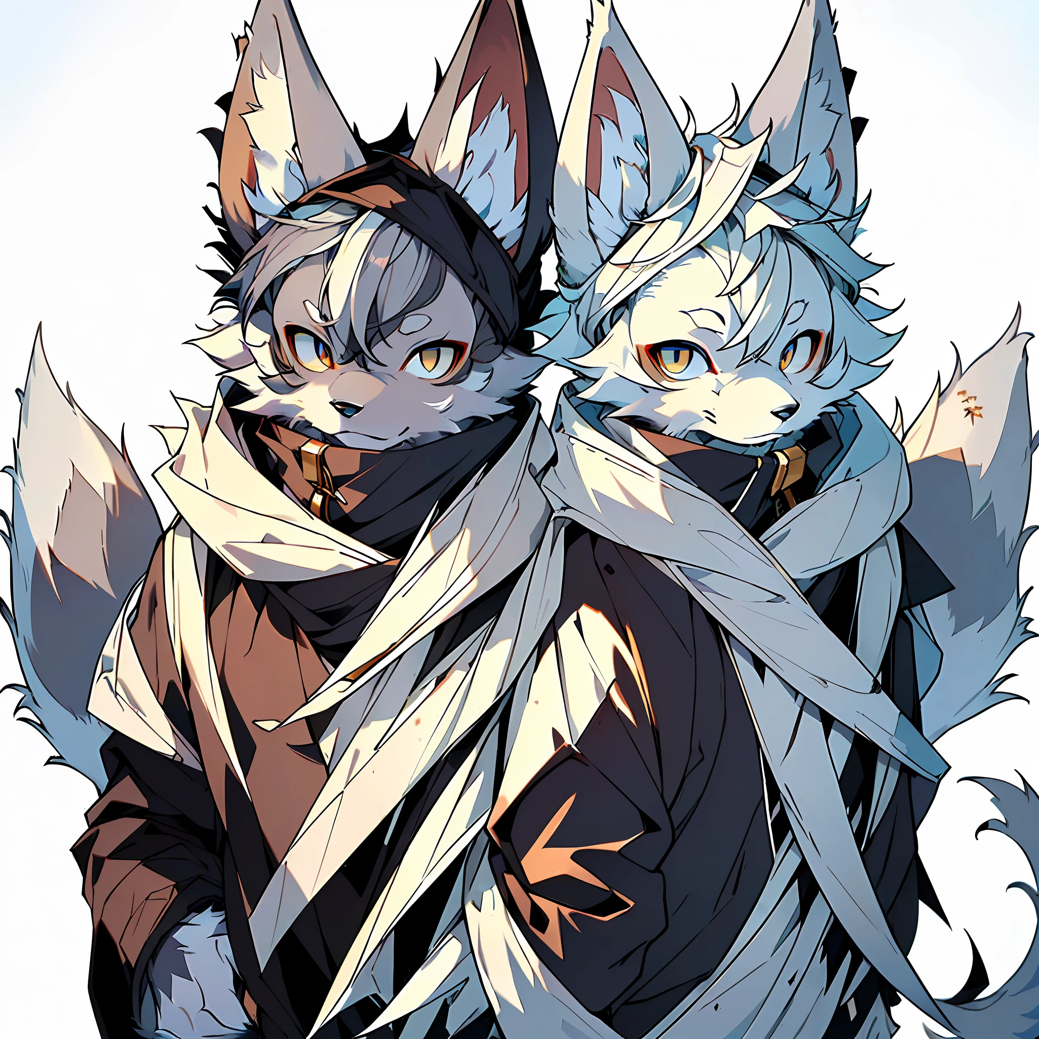 (Best Quality), (Masterpiece), ((Solitary)), (Ultra Detailed), (Furry), Furry, (Male Arctic Fox: 1.5), (Grey Skin: 1.3), (Fluffy Tail: 1.2), (Golden Eyes), (Arctic Fox's Paws), (Grey Ears), , Sharp Focus, (Furry Animal Ears)