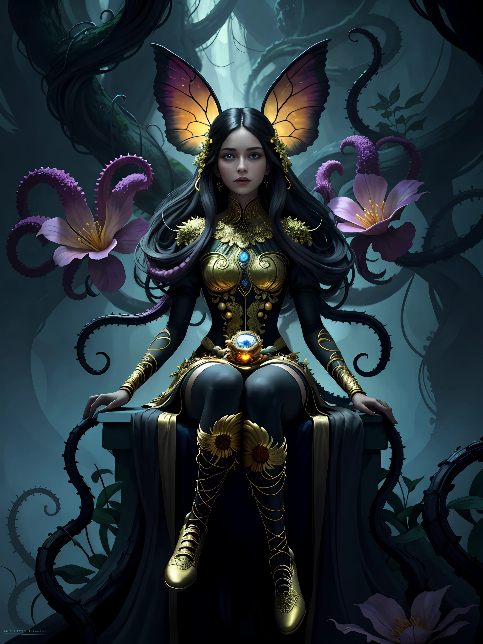 Dark, blend, background