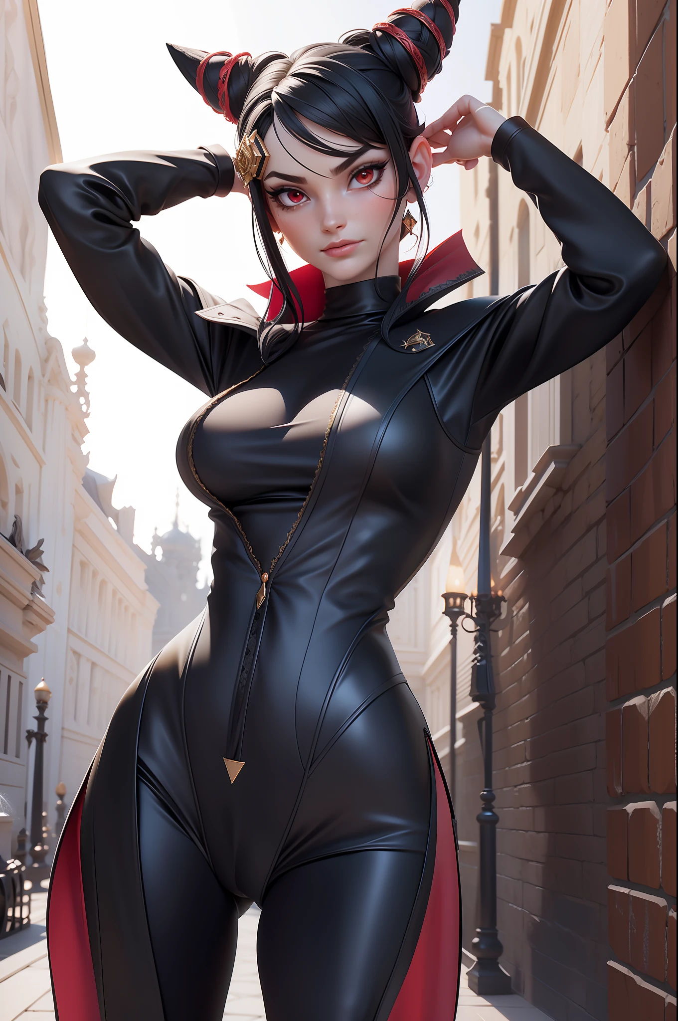 unparalleled masterpiece, ultra realistic 8k CG, perfect artwork, ((perfect female figure)), mature female, milf, narrow waist, looking at viewer, seductive posture, sexy pose, alluring, clean, beautiful face, pure face, pale skin, large breasts, exposed breasts, naked breasts, pressing breasts up against a window, divine goddess, ((shiny skin)), (((skindentation))), lace, lace trim, short lace-trimmed black skirt, delicate pattern, intricate detail, (rich:1.4), prestige, gorgeous, luxury, royal palace, jewelry, gem, gold, silver, diamond, glint, sapphire, ruby, emerald, pearl, amber, obsidian tifa lockhart, red eyes, black hair, long hair, (((sweating)))