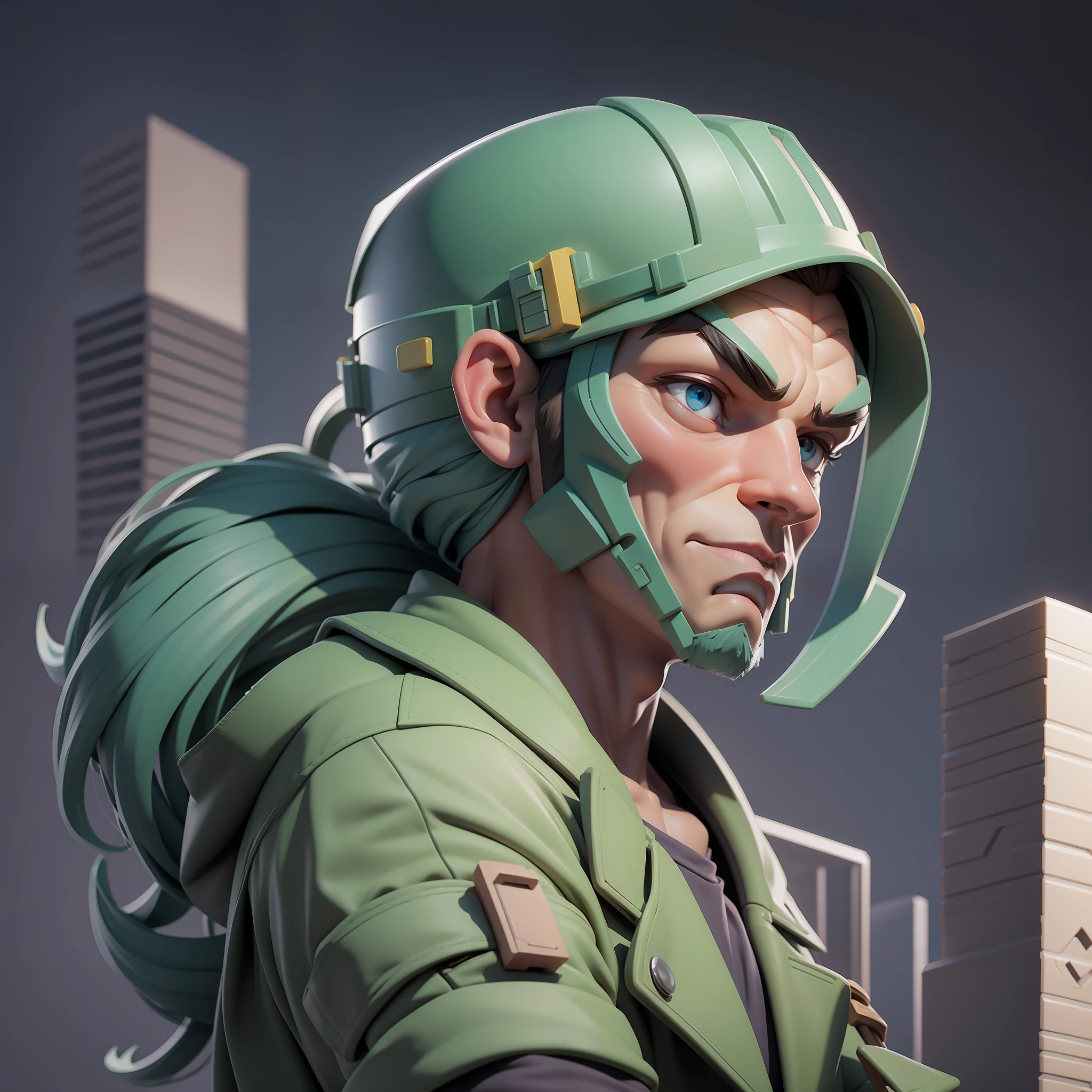 builder, solid color