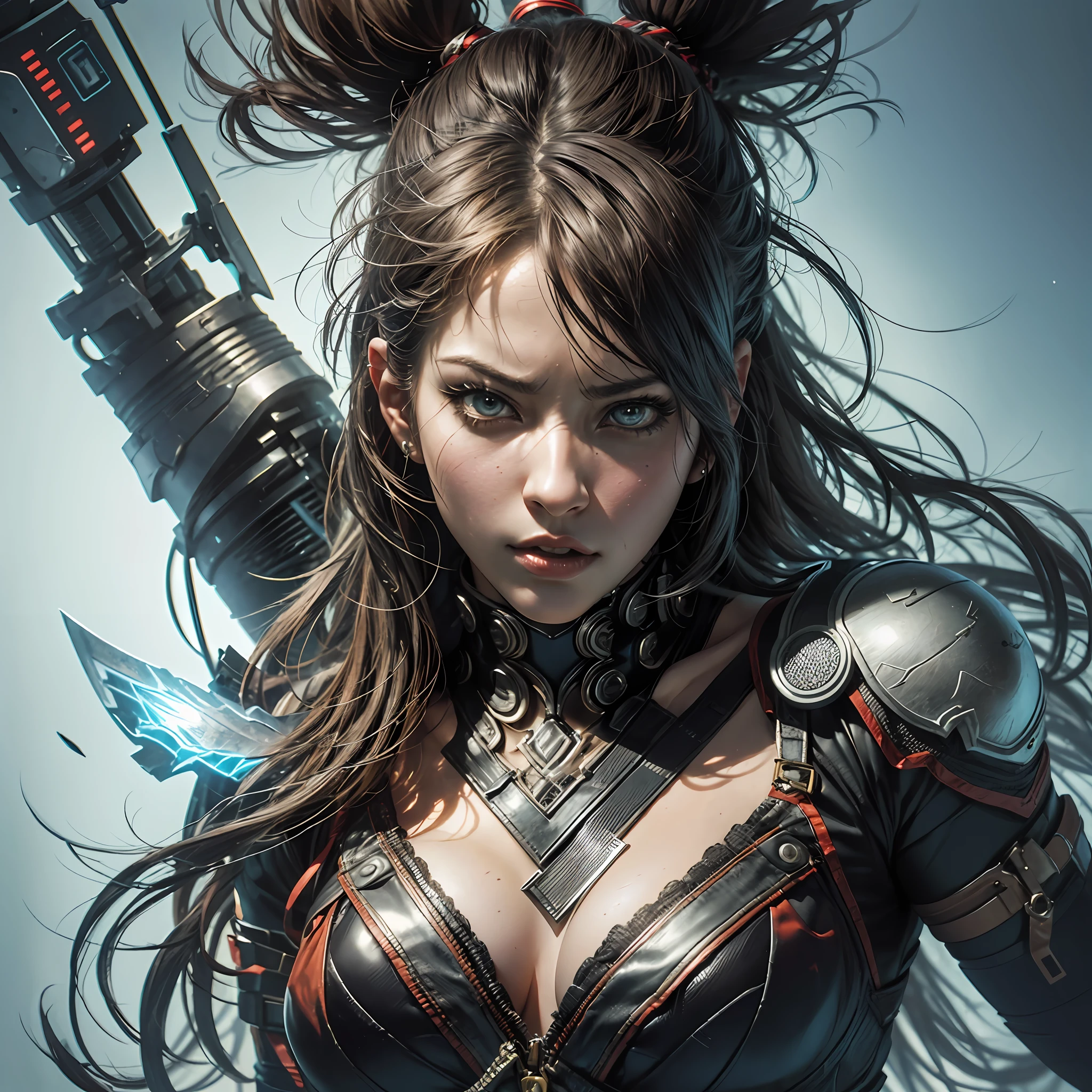 Realistic Wallpaper 1.1 ,FULL HD High resolution,,NINA WILIANS,(Female Tekken game character ) hyper realistic ,hyper detailed, in sensual pose ,well defined silhouette,,stare on front camera,((Best quality), --auto --s2