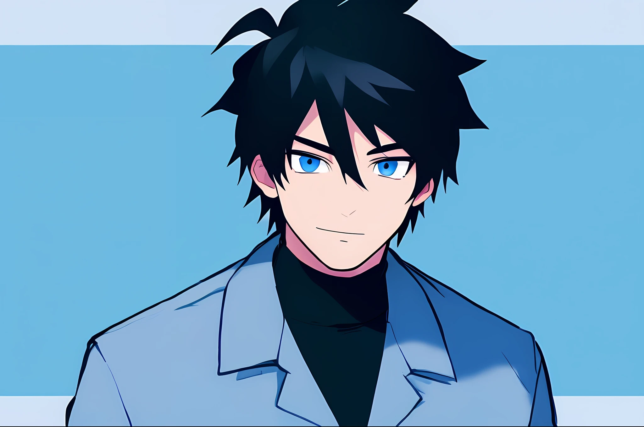 (man: 1.4), upper body, black hair, looking at the viewer,