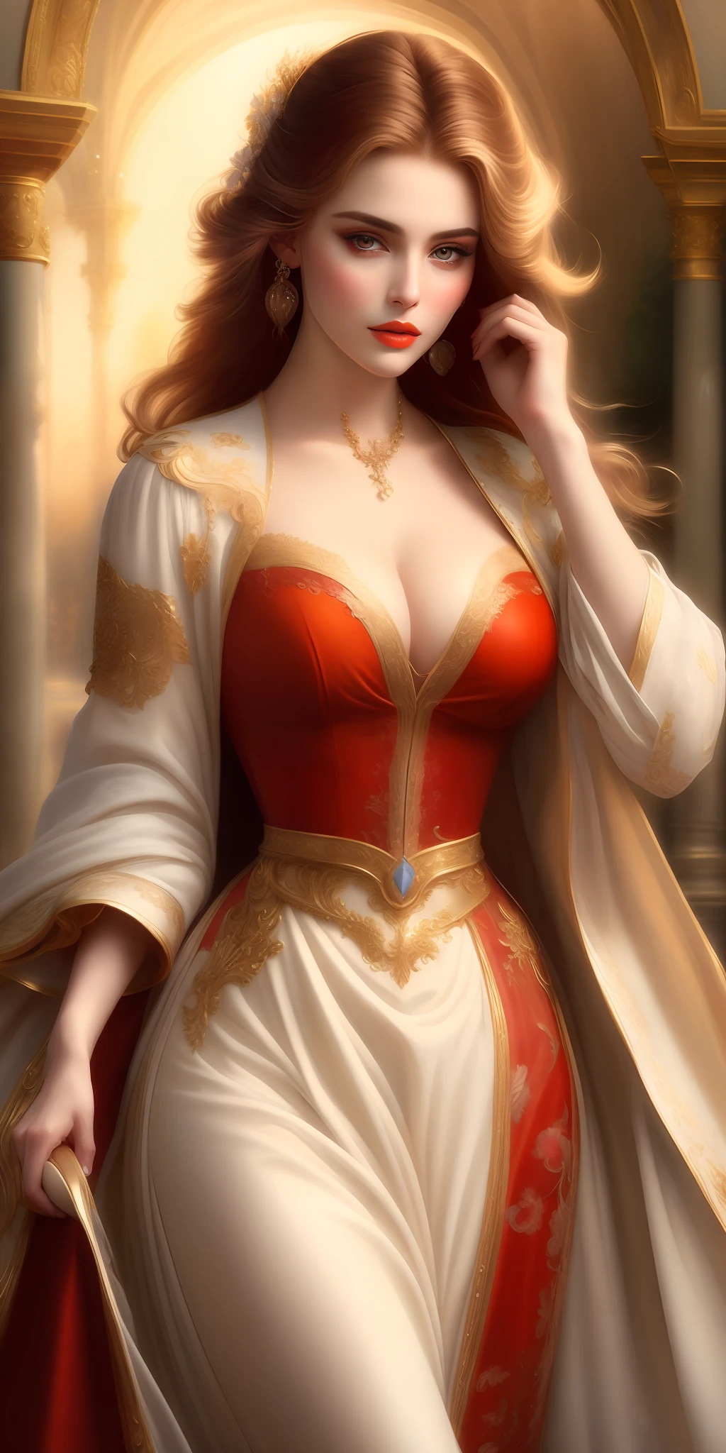 Highest Image quality, high resolution 8k,painting of a beautiful woman, beautiful woman,riding a horse in a dress,very well detailed painting,wlop painting style, beautiful character painting, beautiful painting, very well detailed painting,graphic artist magali villeneuve, by Yang J, wlop art, art by edouard bisson, beautiful fantasy painting, Art by Wlop and Greg Rutxowski, Stylish Digital Painting, Oil Painting Style, Beautiful Digital Painting, Beautifully Detailed