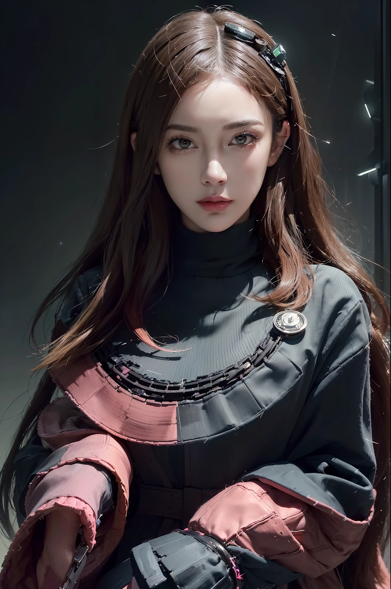 (front focus),(in the dark:1.6),
(masterpiece, top quality, best, official art, beautiful and aesthetic:1.2),(masterpiece, top quality, best quality, official art, beautiful and aesthetic:1.2),(masterpiece, top quality, best quality, official art, beautiful and aesthetic:1.2), 1girl, glitch art, (digital distortion), pixelated fragments, data corruption,colorful noise, visual chaos,contemporary aesthetics