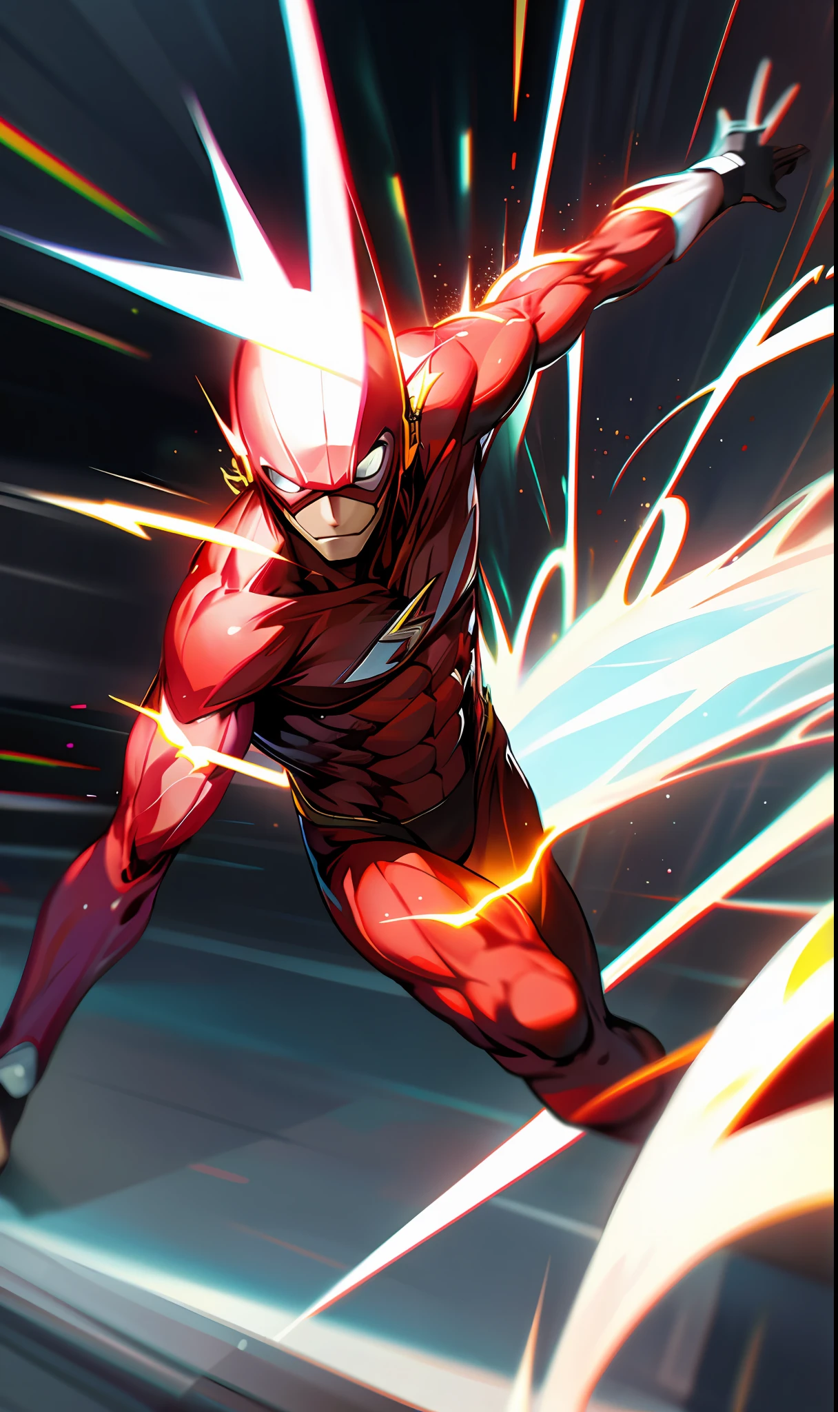 The DC Flash running at ultra speed