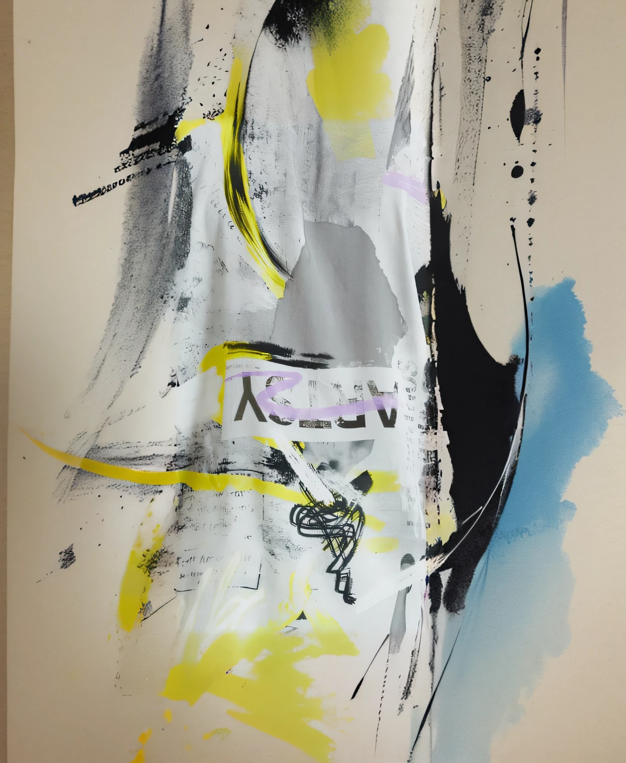 Abstract, ink spot, English