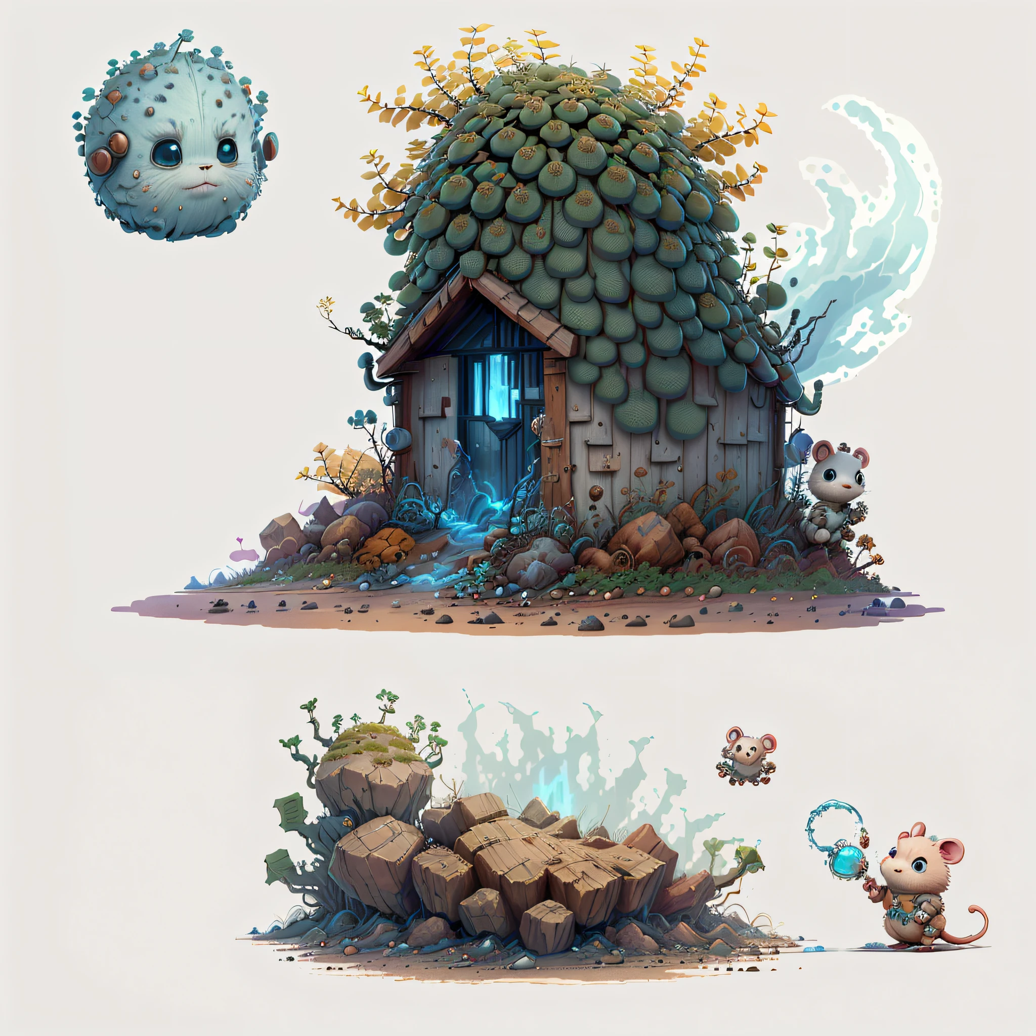 "Imaginative concept art of a cute creature inspired by Lora, with the appearance of a mouse and dressed as a policeman. (CuteCreatures tag weighted at 0.9)"