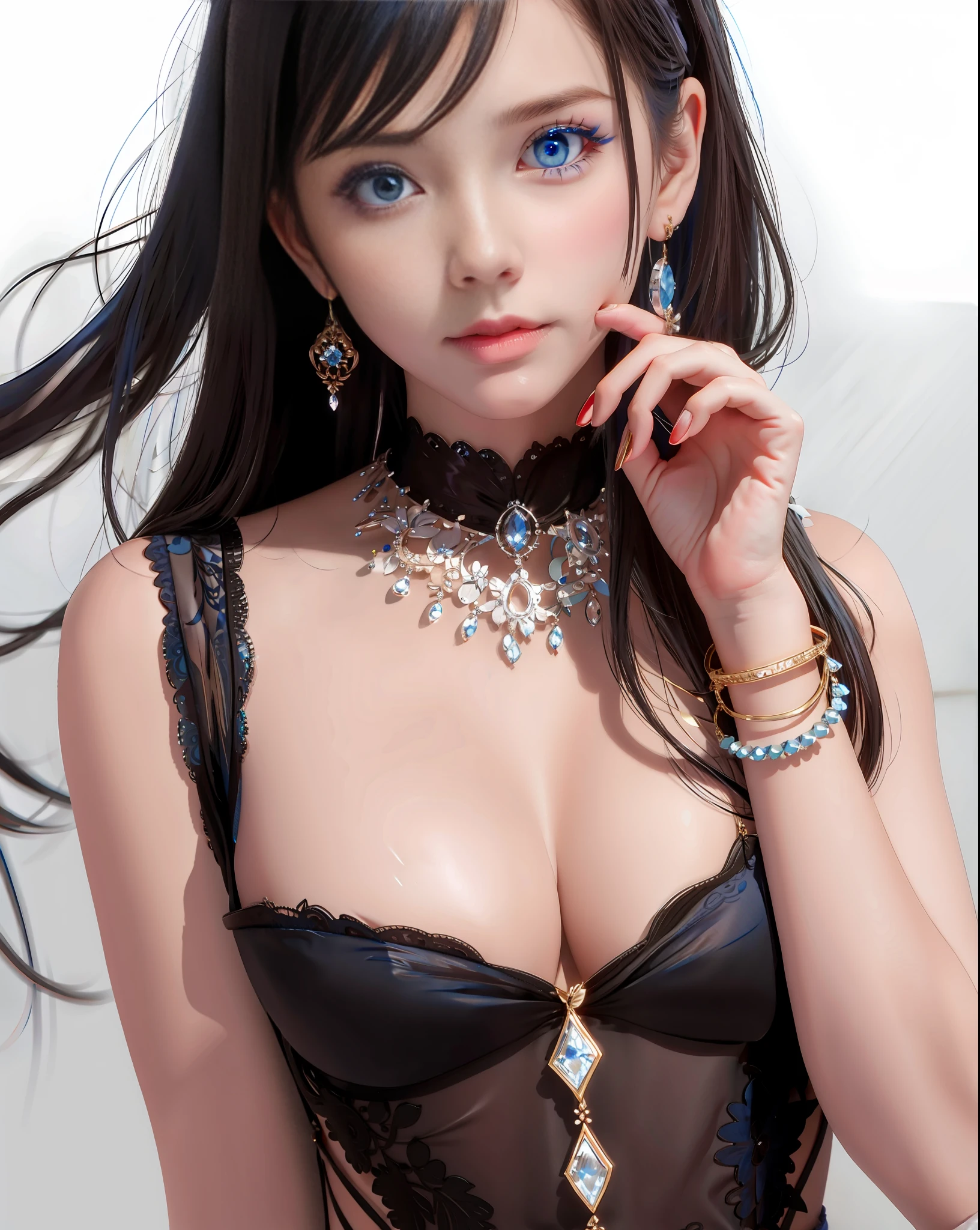 beautiful blue eyes.