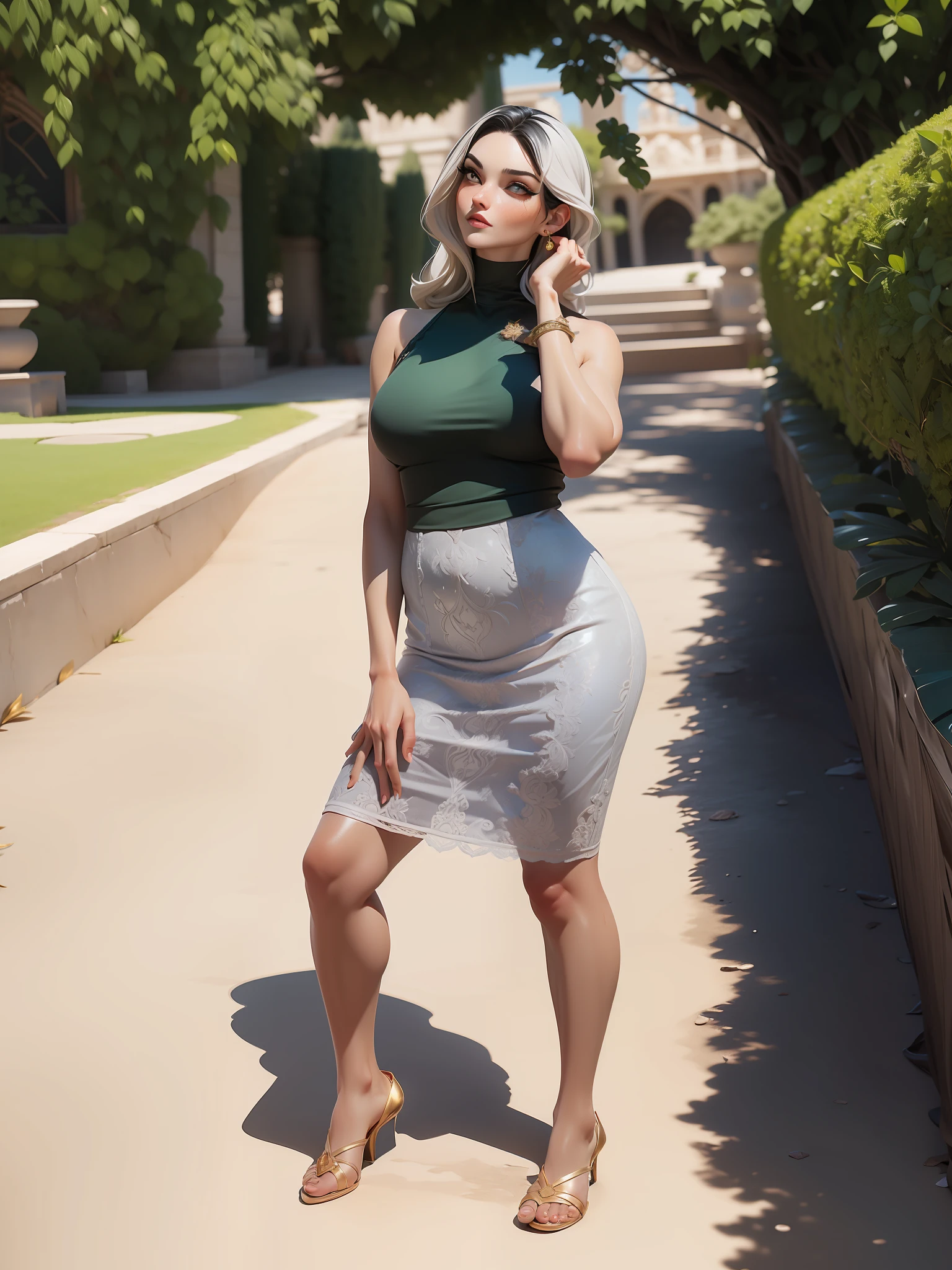 unparalleled masterpiece, ultra realistic 8k CG, perfect artwork, ((perfect female figure)), mature female, milf, narrow waist, looking at viewer, seductive posture,  pose, alluring, clean, beautiful face, pure face, pale skin, large breasts, exposed breasts, naked breasts, pressing breasts up against a window, divine goddess, ((shiny skin)), (((skindentation))), lace, lace trim, short lace-trimmed black skirt, delicate pattern, intricate detail, (rich:1.4), prestige, gorgeous, luxury, royal palace, jewelry, gem, gold, silver, diamond, glint, sapphire, ruby, emerald, pearl, amber, obsidian tifa lockhart, red eyes, black hair, long hair, (((sweating)))