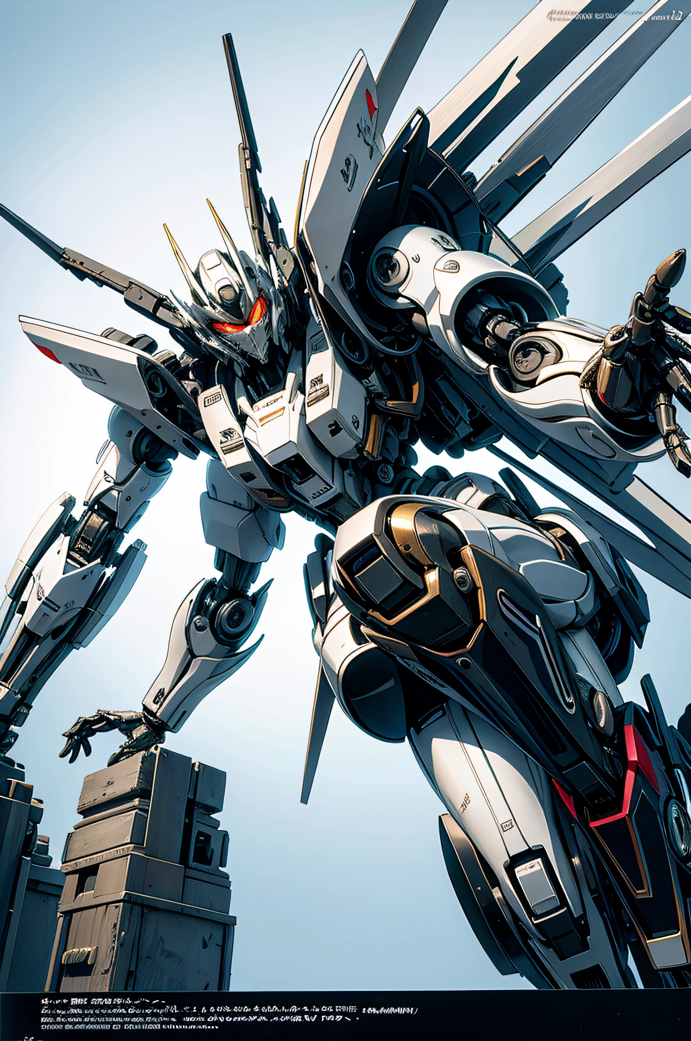 Extremely high detail, simplicity, 8k, HDR, anime art style, manga style, girly, humanoid appearance, mecha, mechanical structure, leg thruster spout
