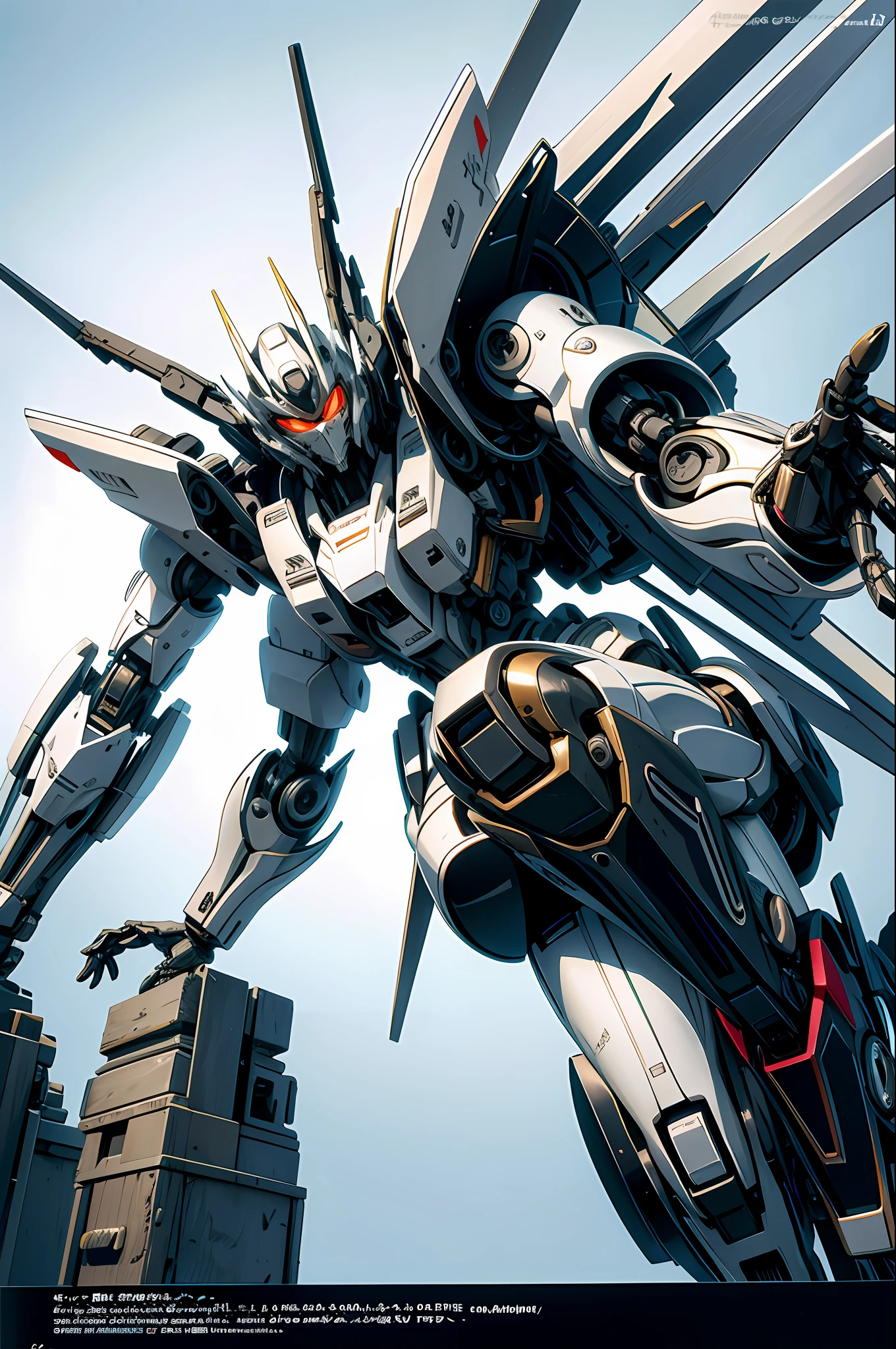 Extremely high detail, simplicity, 8k, HDR, anime art style, manga style, girly, humanoid appearance, mecha, mechanical structure, leg thruster spout