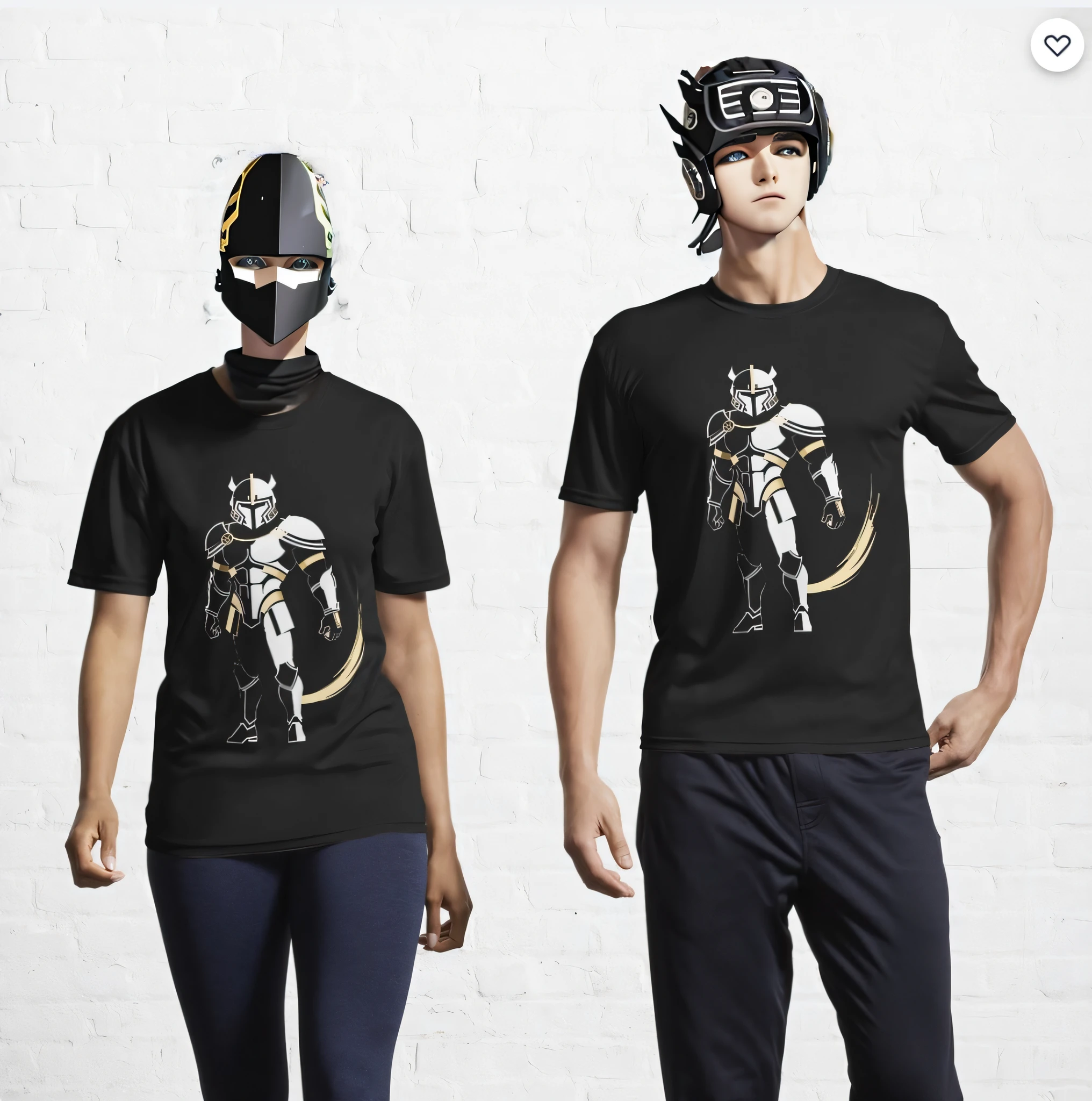Put on psychedelic helmets, creative, eye-catching, using gold, black and white, futuristic helmets, (high image quality, 4k, masterpiece)