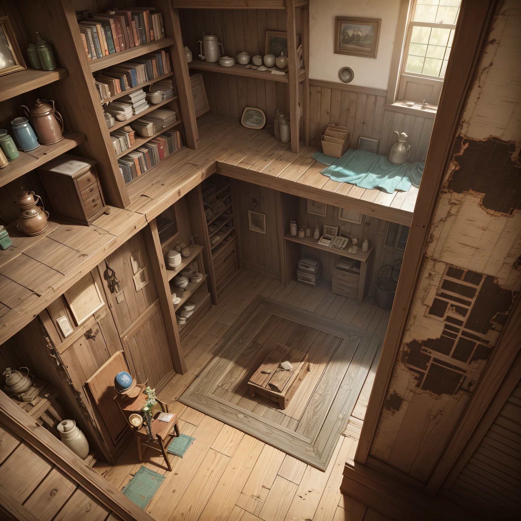Friends explore a dusty attic of an old house, and find a mysterious map that may be the forgotten treasure. --auto --s2