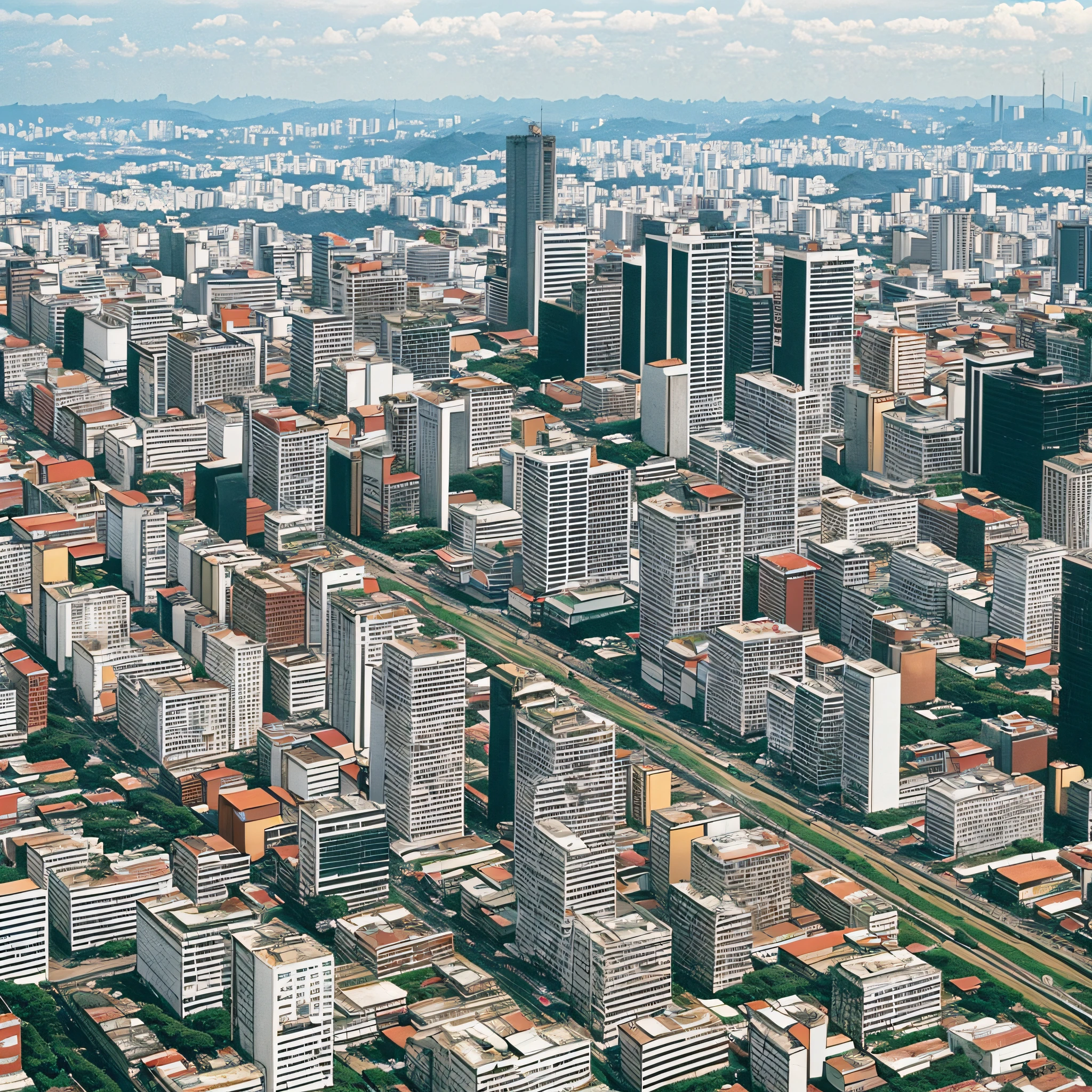 I want an image that portrays what the city of São Paulo was like in 1990 --auto --s2