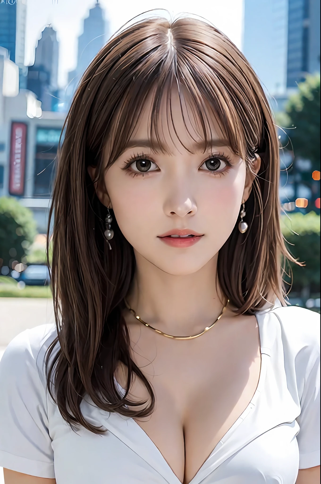 ((Top Quality, 8K, Masterpiece: 1.3)), Sharp: 1.2, Perfect Body Beauty: 1.4, Slim Abs: 1.2, ((Layered Hairstyle, Big: 1.2)), Dancer, (Rain, Street: 1.2), Wet: 1.5, Highly Detailed Face and Skin Texture, Detailed Eyes, Double Eyelids, Aspect Looking at Camera