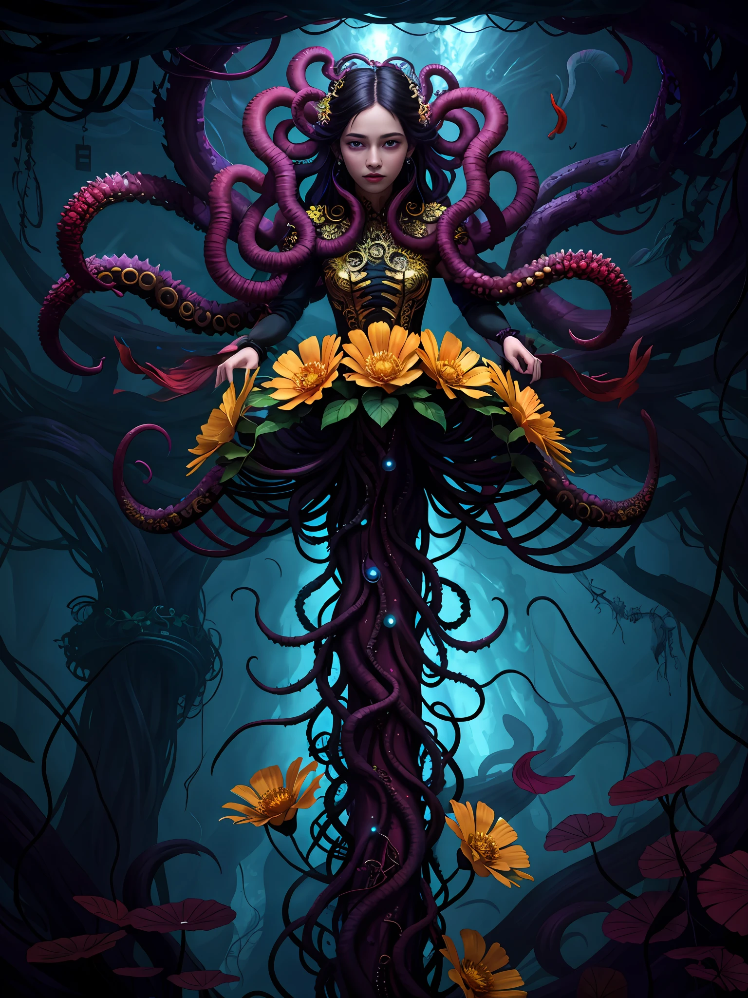 Dark, blend, background