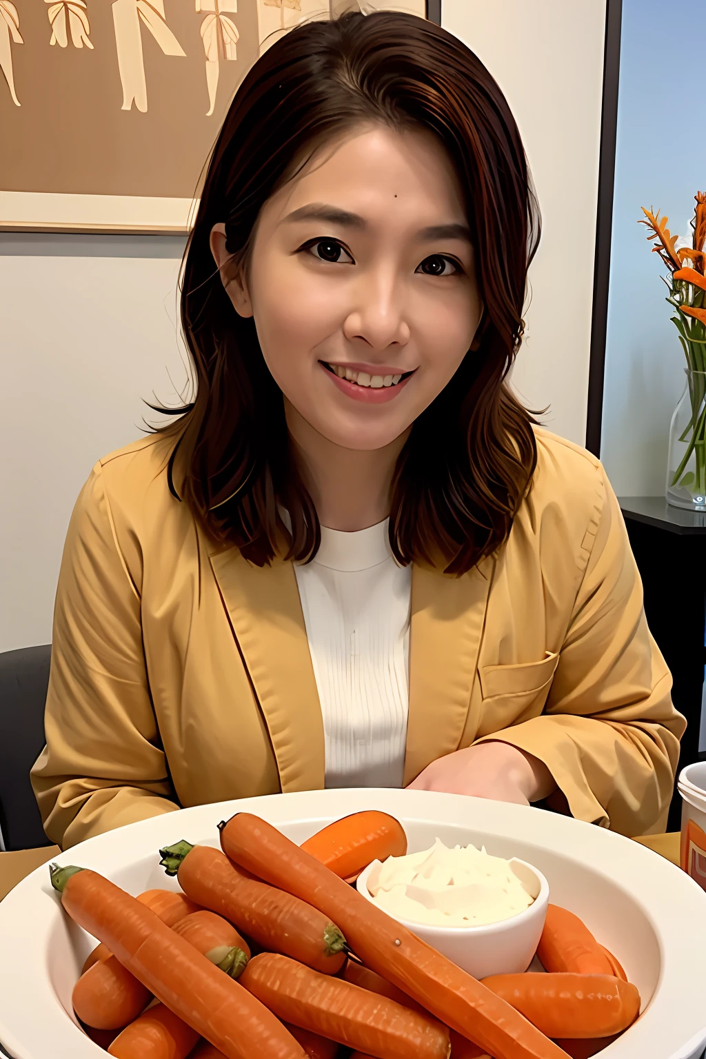 A doctor of Chinese medicine who eats carrots