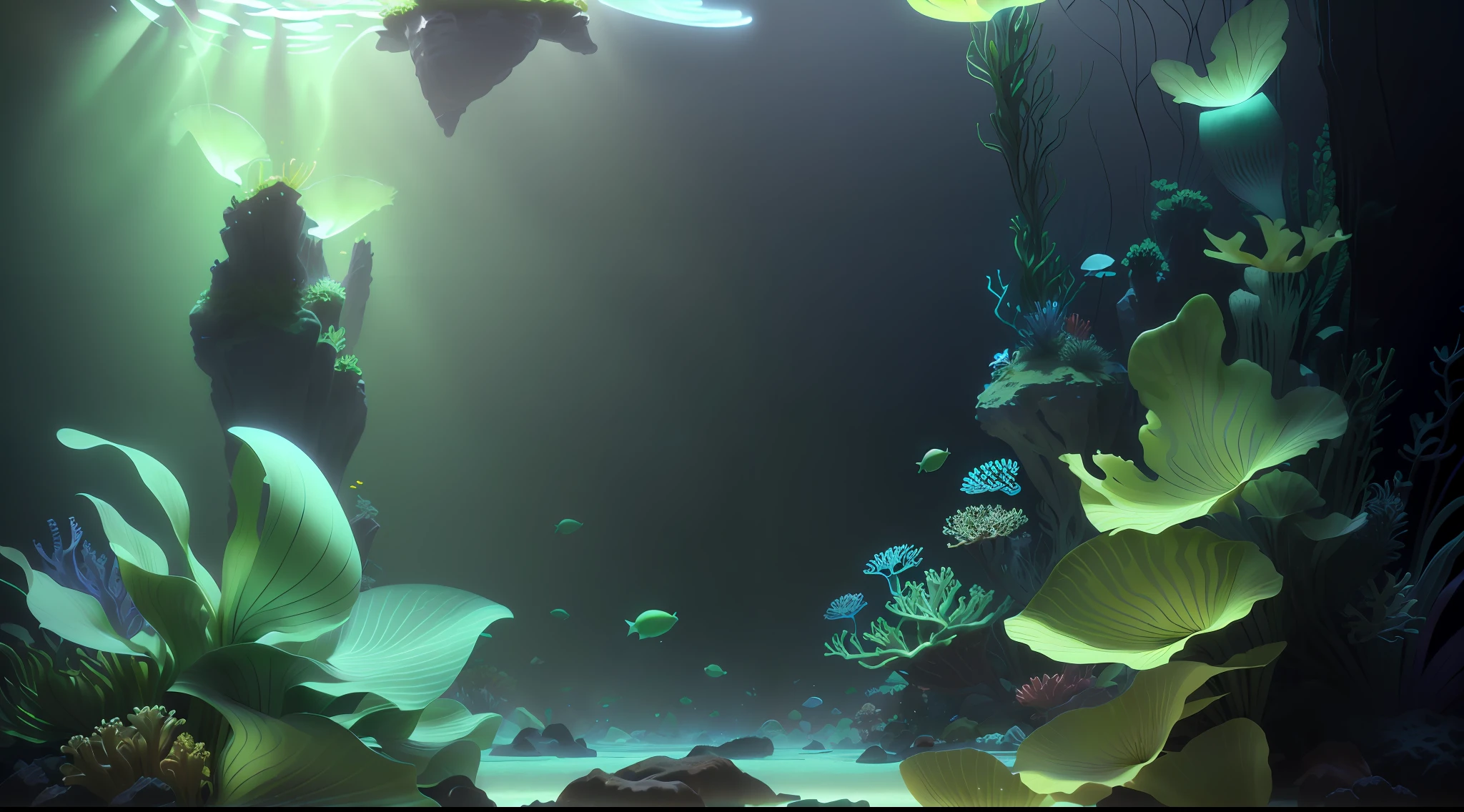 ((light green)),square frame, no graphics in the center of the frame, (simple background: 1.5), (square), coral, aquatic plants, air bubbles, sea anemone, glowing jellyfish inhabiting coral, masterpiece, best quality, (extremely detailed CG unity 8k wallpaper) , (best quality), (best illustration), (best shadow), UI interface frame design, natural elements, underwater theme, particle effects, octane rendering, ray tracing, super detailed