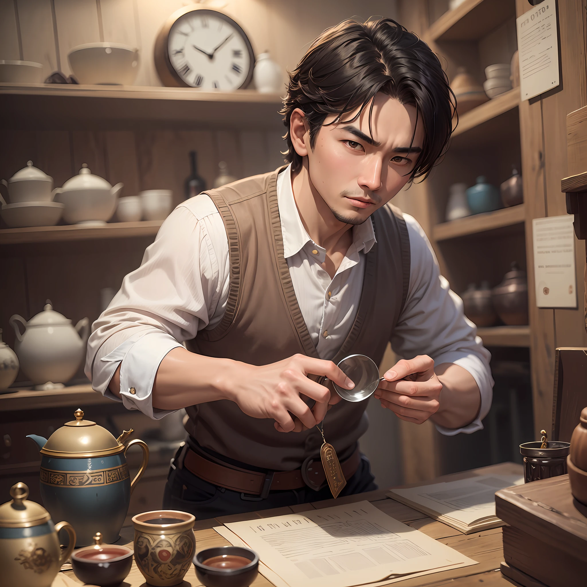 The male protagonist, a young owner who runs an antique shop, takes care of his crazy grandfather all year round. Because his grandfather used to be an antique dealer and traveled all over the country, Li Dingdong was full of strong curiosity about exploration since he was a after all, the experience of the rivers and lakes is too shallow, and he was deceived into a 'tomb robbery conspiracy' in three or two strokes. Personality traits: kind, lively, curious, love to play smart --auto --s2