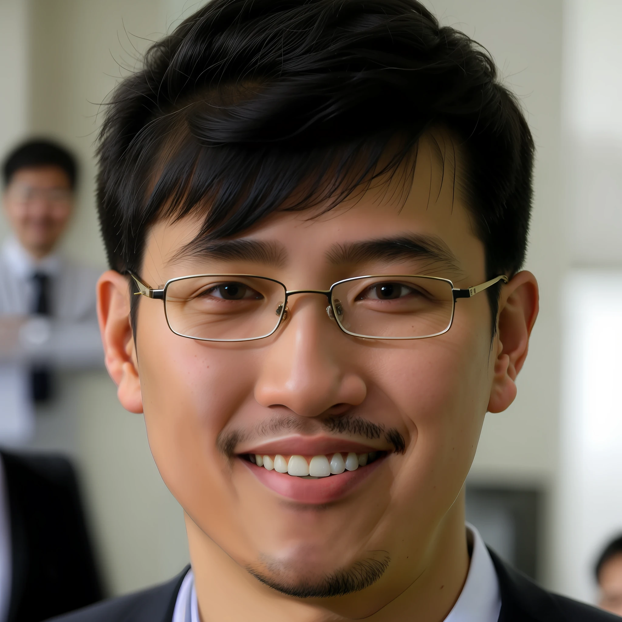 smiling man in suit and tie with glasses and a tie, reuben wu, christopher cao, andrew thomas huang, james yang, kevin hou, jon kuo, jeremy cheung, ryan jia, steve zheng, darren quach, peter xiao, mario feng, yihao ren, brian sum, leslie zhang, emmanuel shiu, yangjun chen, victor ngai