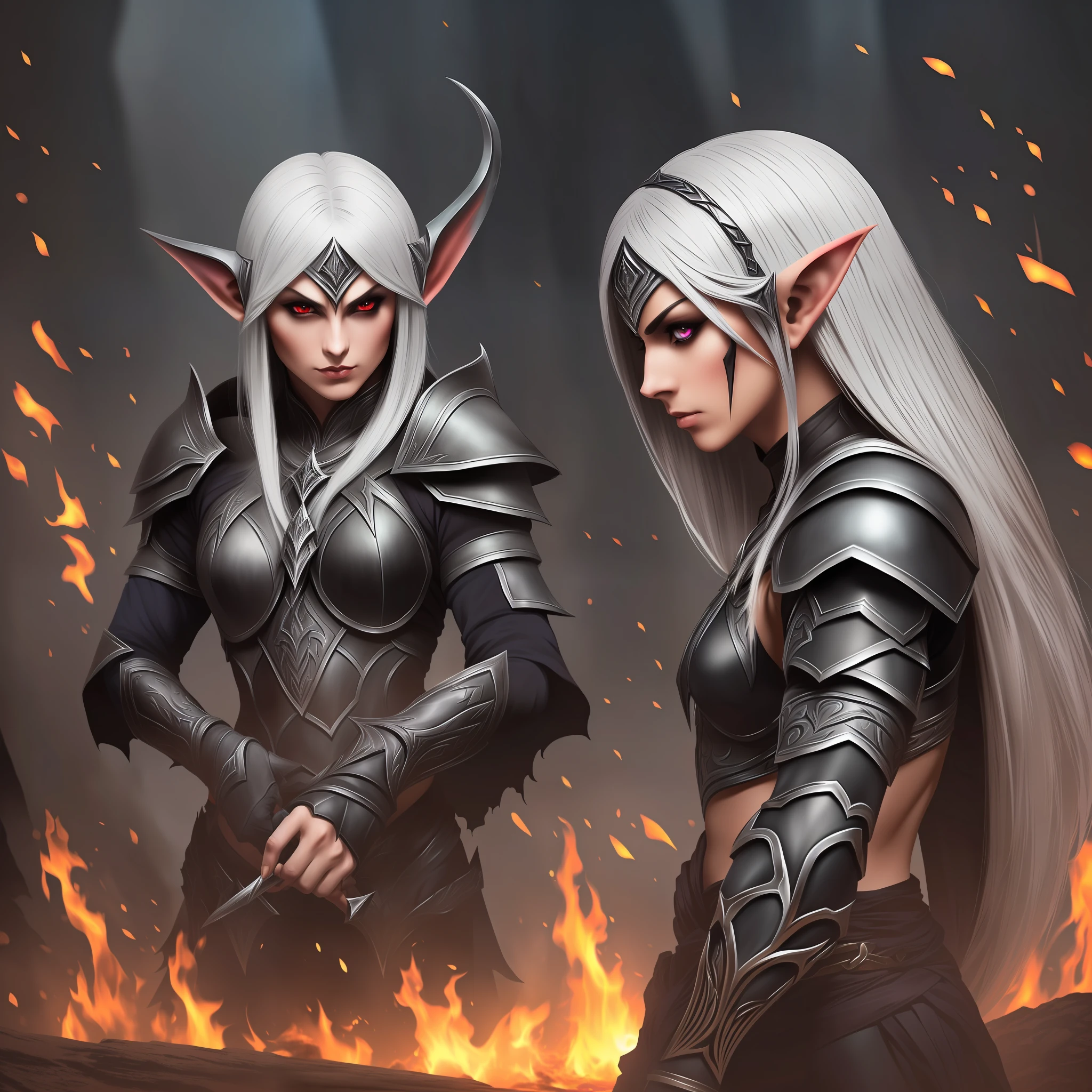 Man, dark elf, murderer
