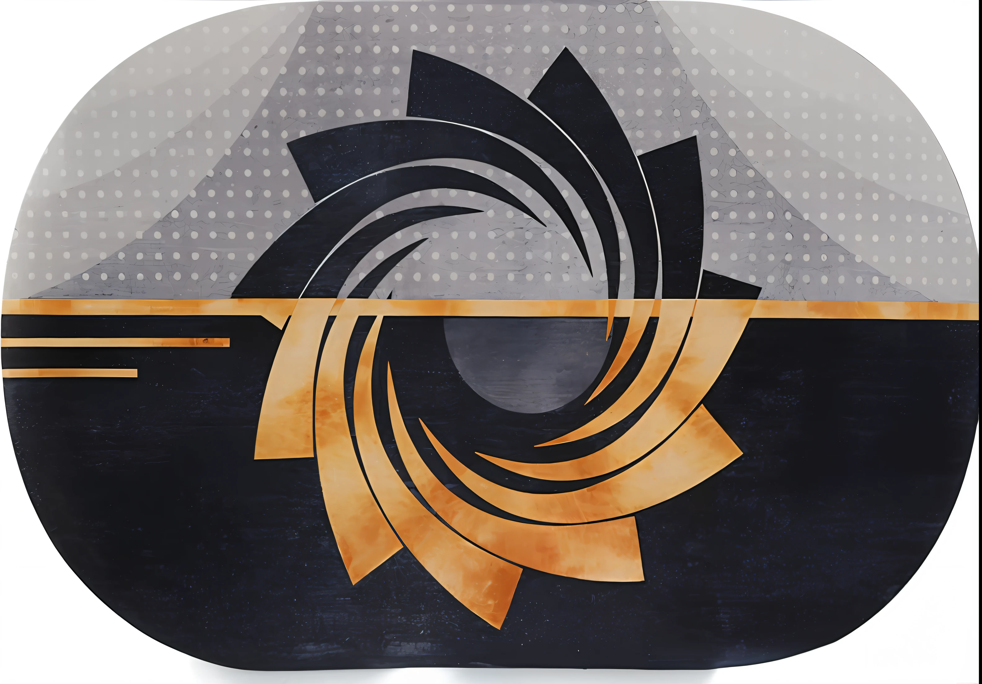 there is a picture of a circular design on a button, 'untitled 9 ', andi rusu, by Wilhelm Sasnal, iran, by Anita Kunz, inspired by Hermann Rüdisühli, thomas dubois, by Paul Davis, by Wayne Reynolds, by Ayako Rokkaku, by Jan Sawka, by Sunil Das