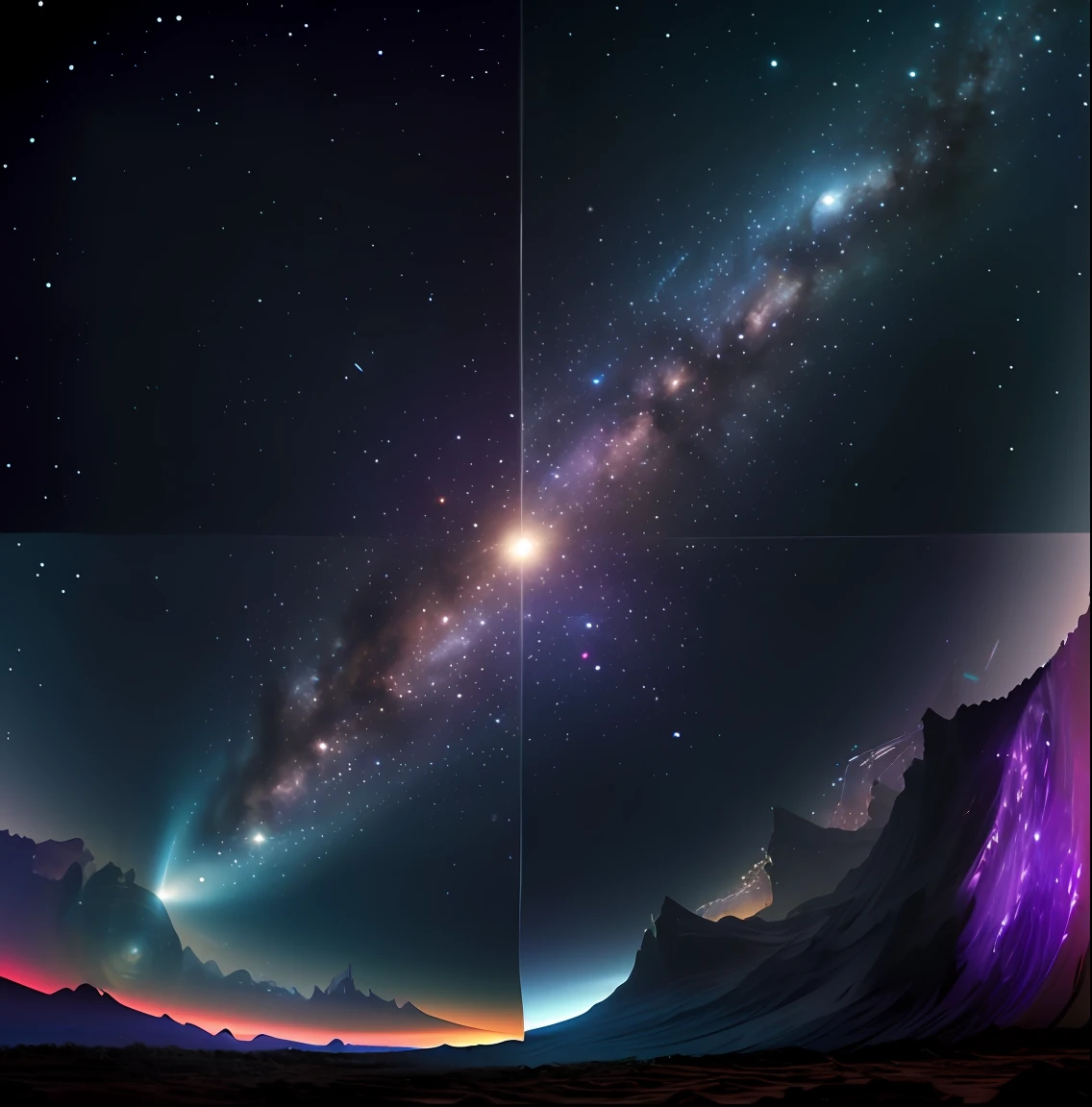 In the vortex of space in another dimension, stellar debris and strange energy are intertwined into a gorgeous picture. A huge pillar of light penetrates the center of the vortex, engulfing everything and releasing endless power. The surrounding space is distorted, stars explode, and the rules of the universe are completely overturned, which is the highest state of the universe's imagination, allowing people to touch the boundary between the unknown and the wonderful.