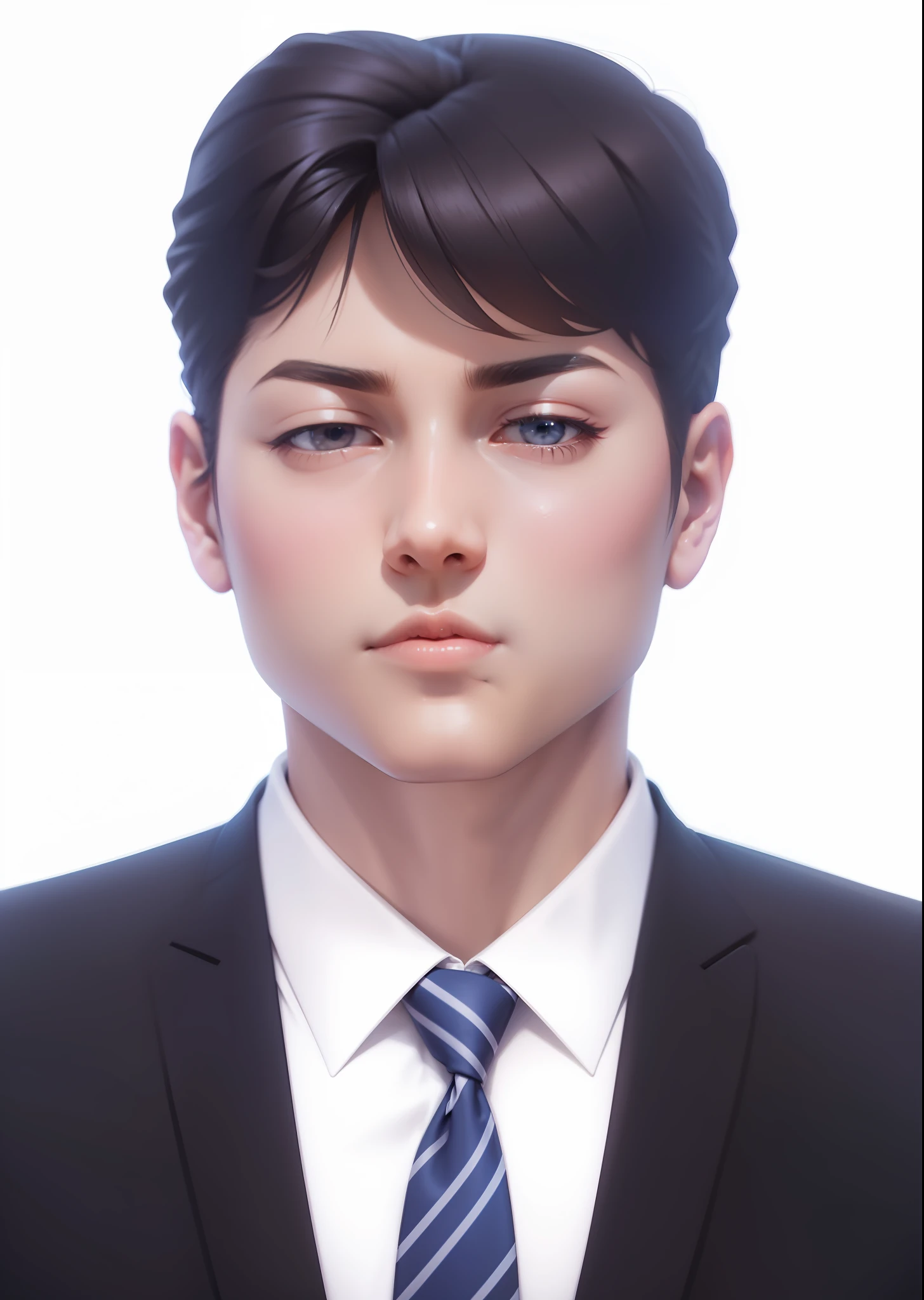 /imagine prompt: 3D art style, suit, background gradient, :: --v 4 --auto --s2