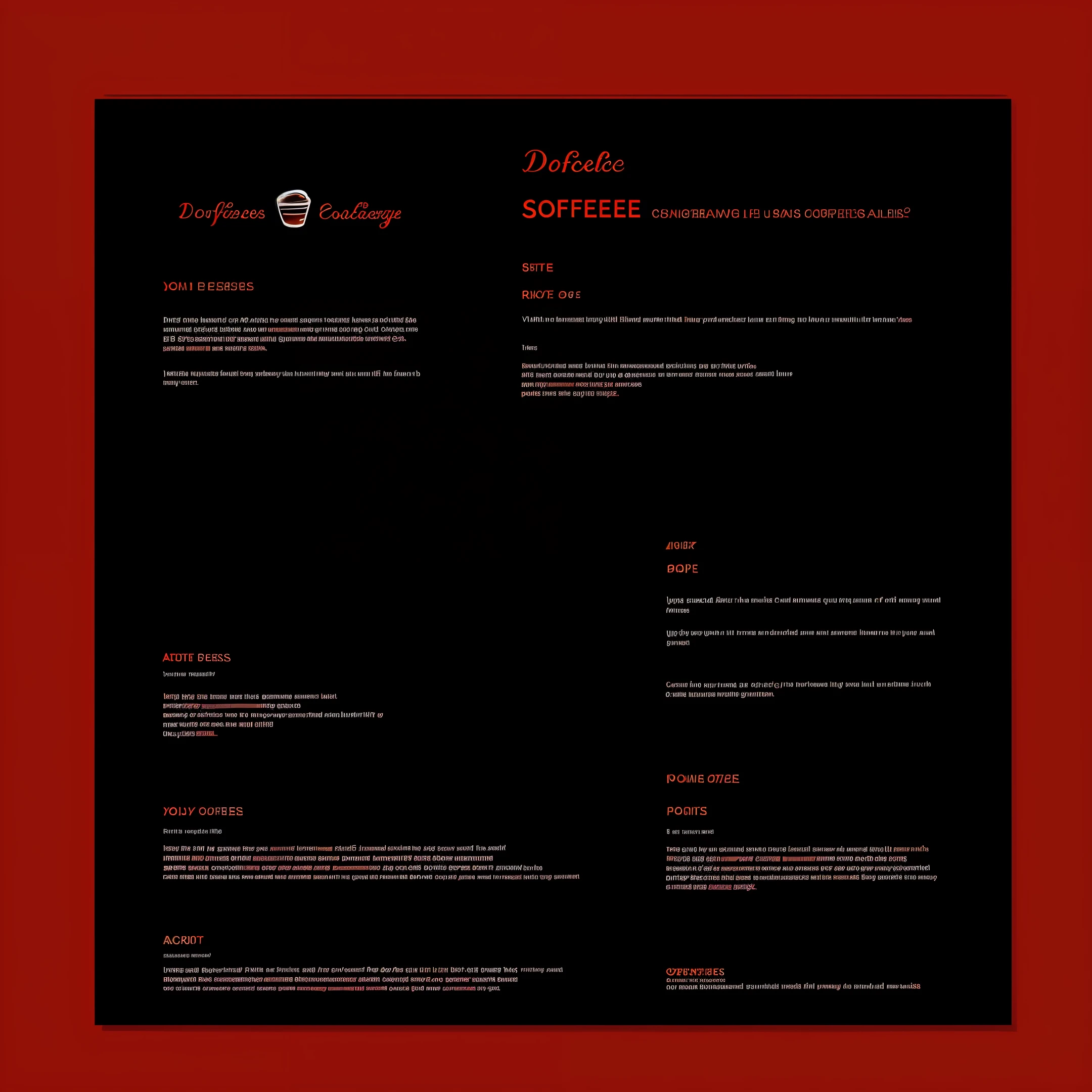 Voucher design for coffee shop